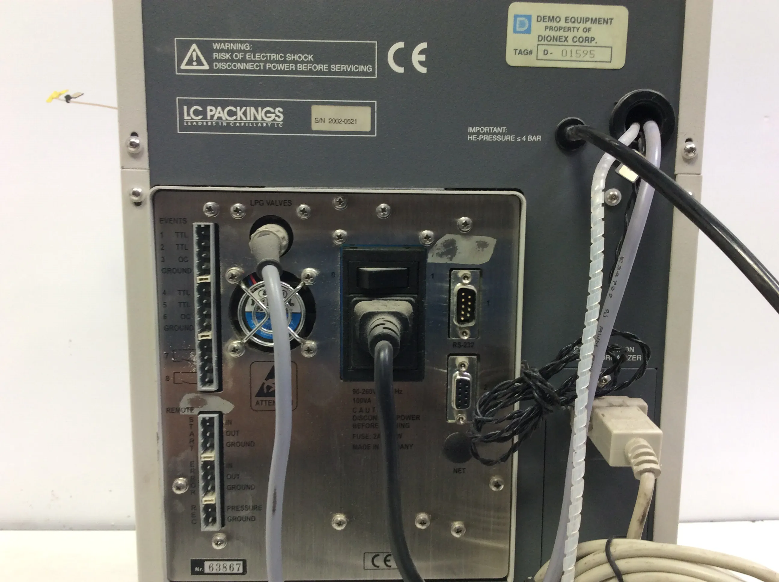 LC Packings UltiMate HPLC System with Glass Solvent Bottles - Fully Integrated Micro-Scale High Performance Liquid Chromatograph