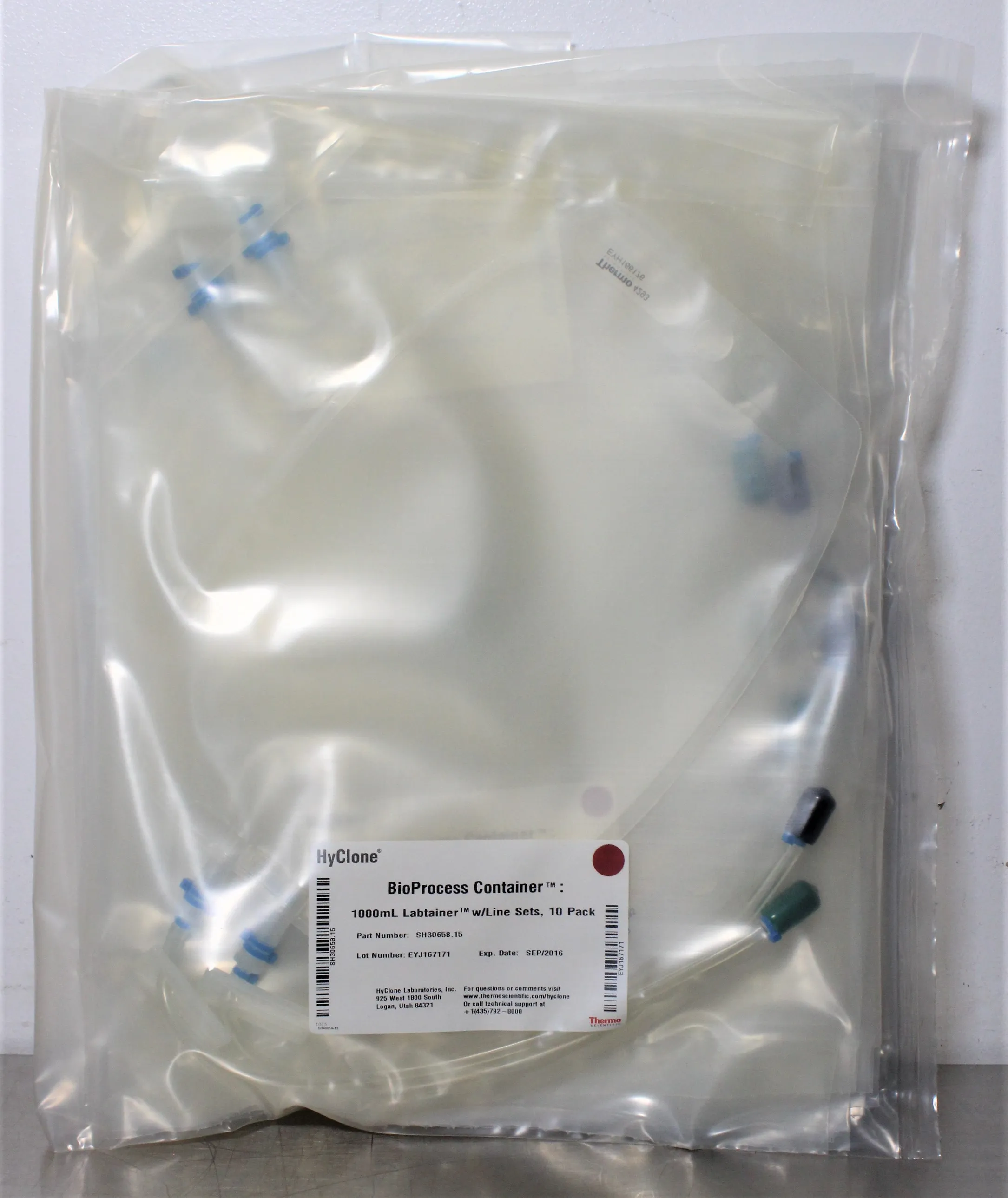 Thermo Scientific Labtainer BPC 1000mL BioProcess Container 10 Pack SH30658.15