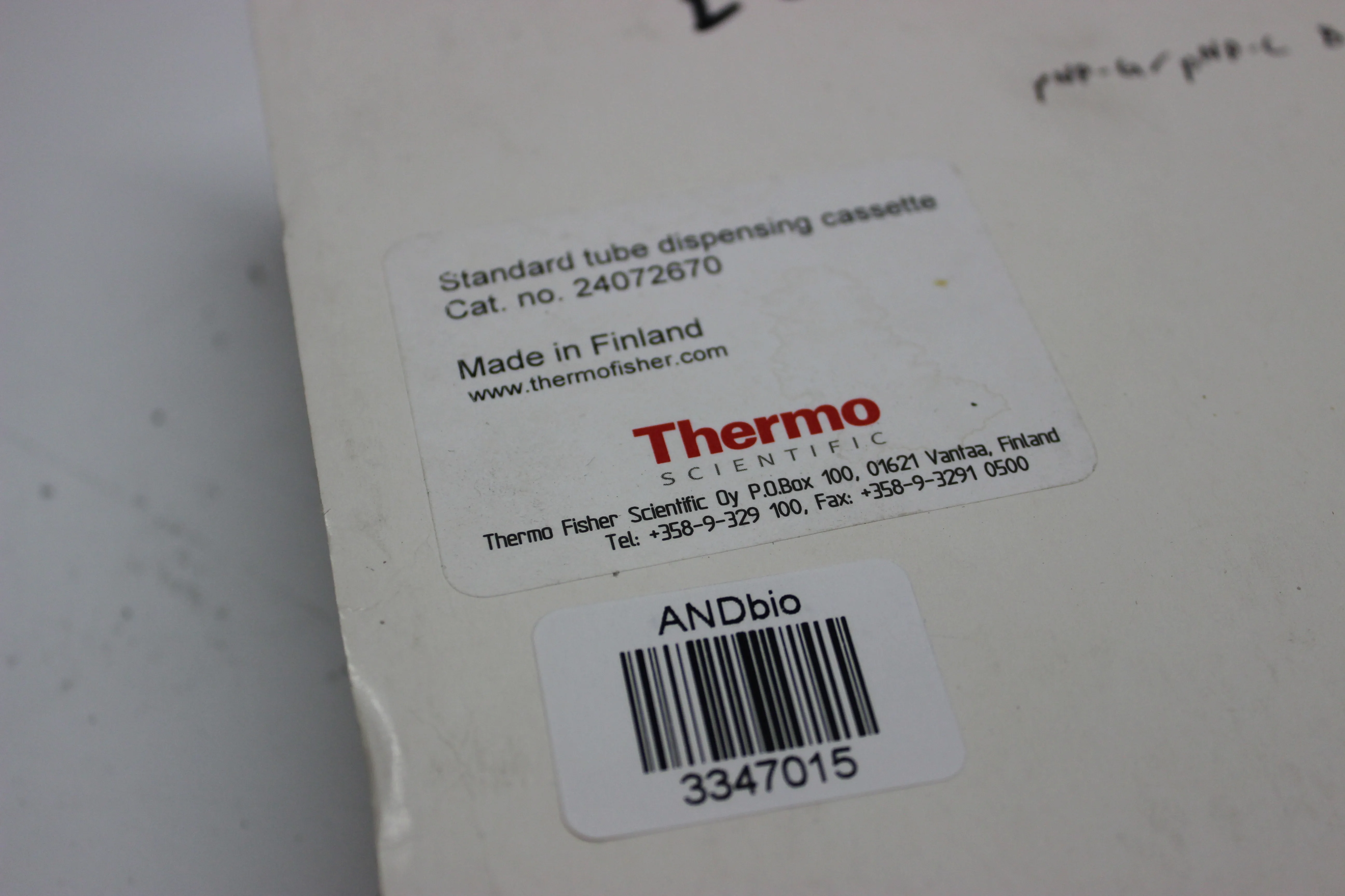 Thermo Scientific Standard Tube Dispensing Cassette 24072670