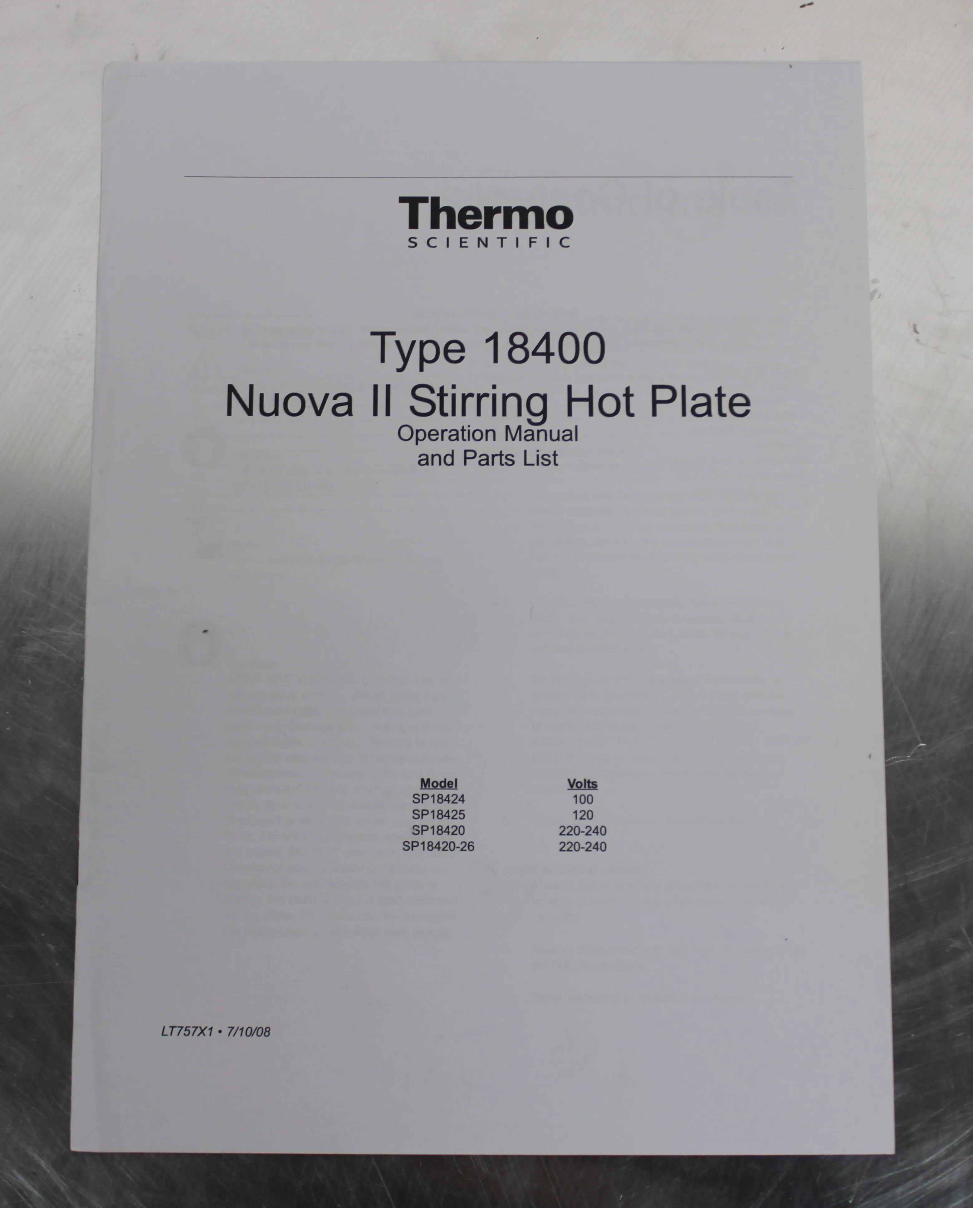 Thermo Scientific Nuova Stirring Hotplate - Heated Stir Plate