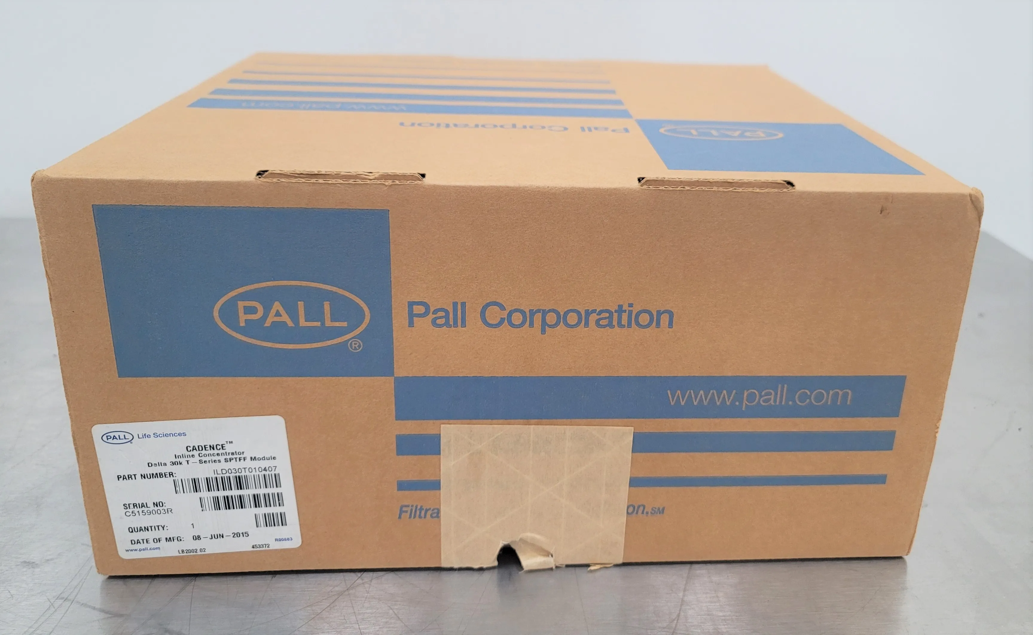 Pall Cadence Inline Concentrator TFF Module 30 kDa Regenerated Cellulose Delta 650cm