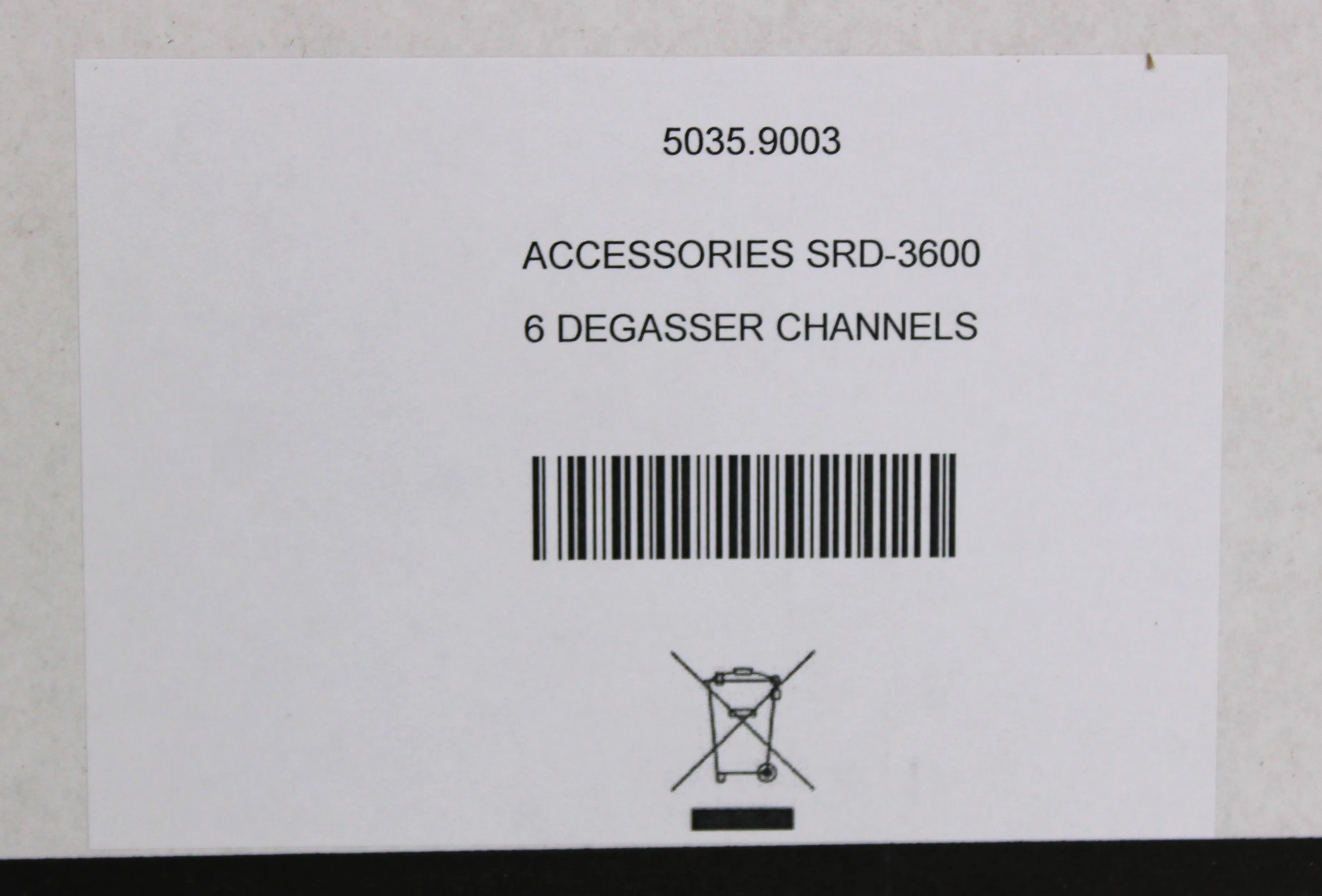 Thermo Scientific SRD-3600 Solvent Rack 5035.9230 with 6 Degasser Channels 5035.9003