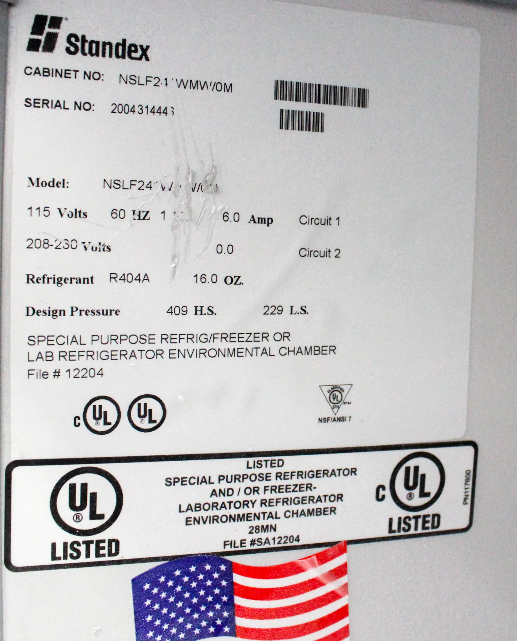 Norlake Scientific Premier NSLF241WMW/0M Freezer Solid Door -25'C