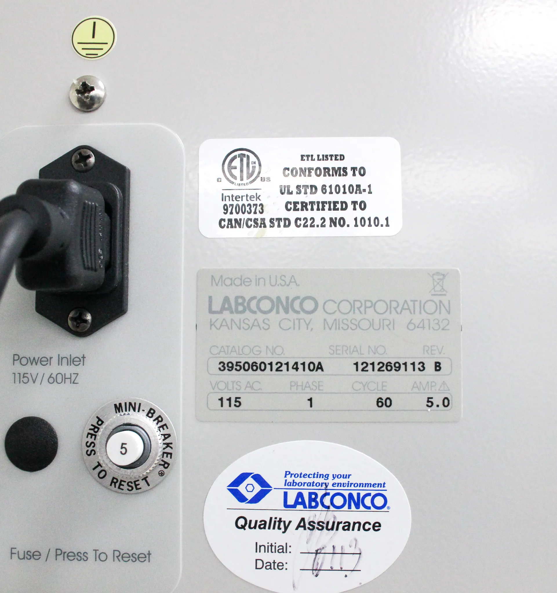 Labconco XPert 6' Filtered Balance System w/ Guardian Airflow Monitor