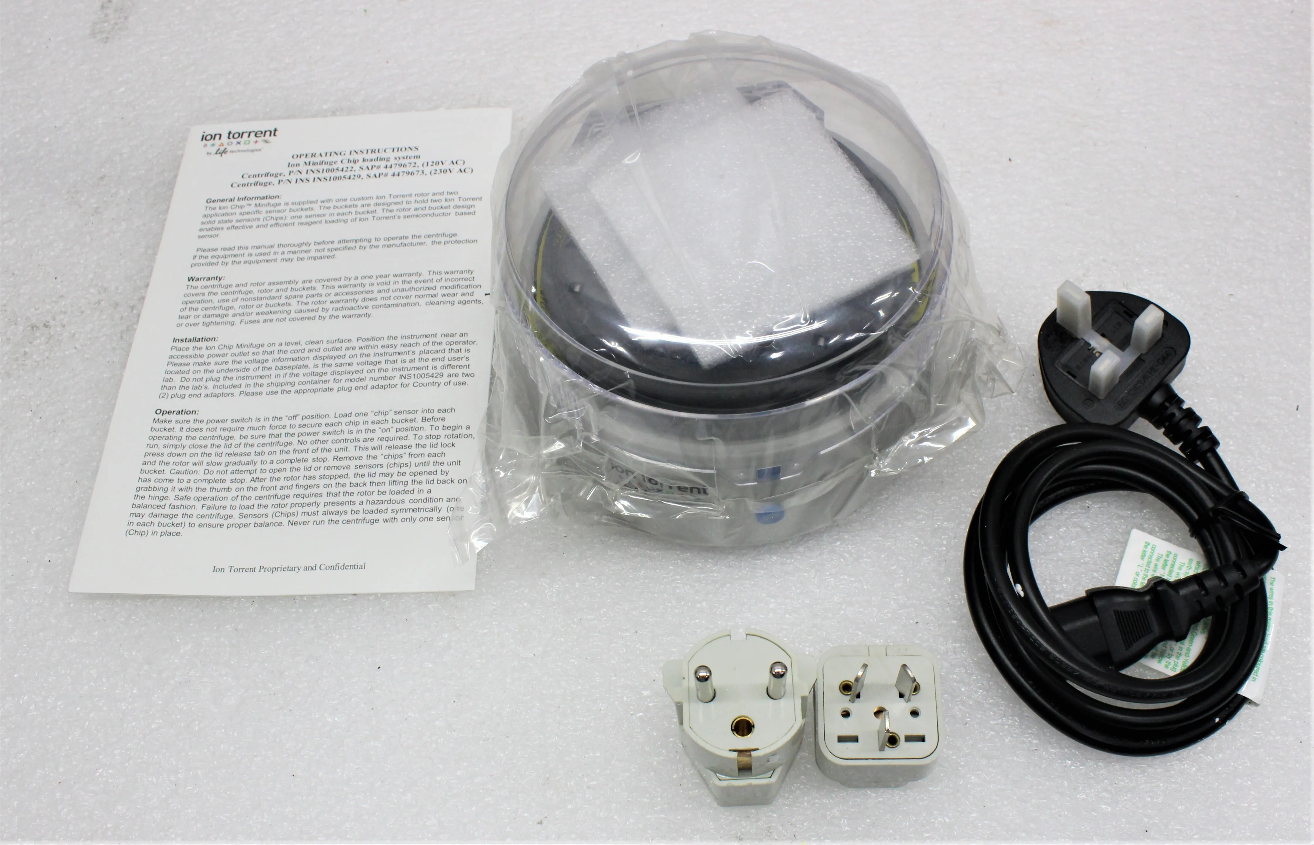 Ion Torrent 4479673 Microcentrifuge