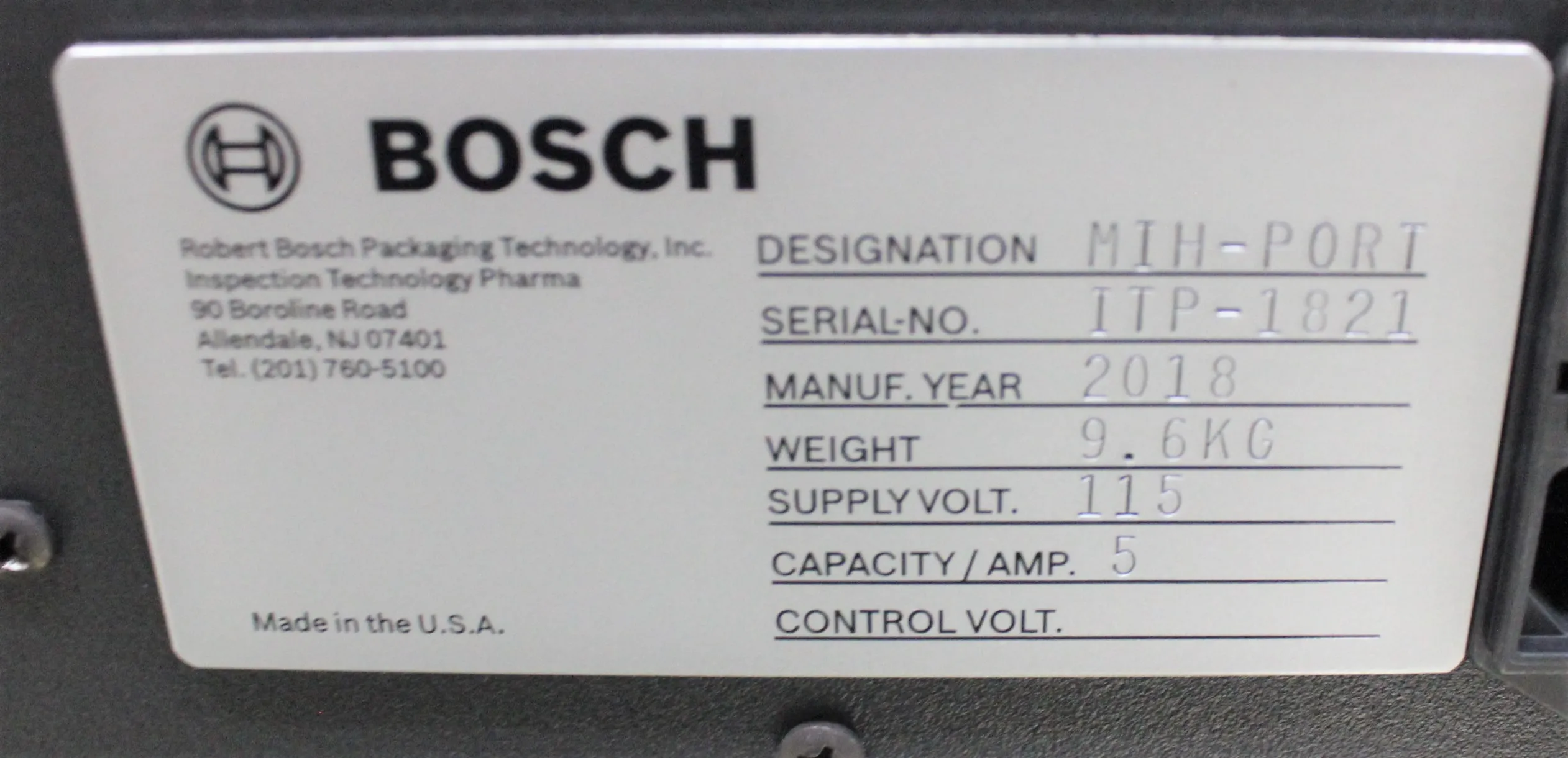 Bosch MIH-PORT Portable Inspection Hood