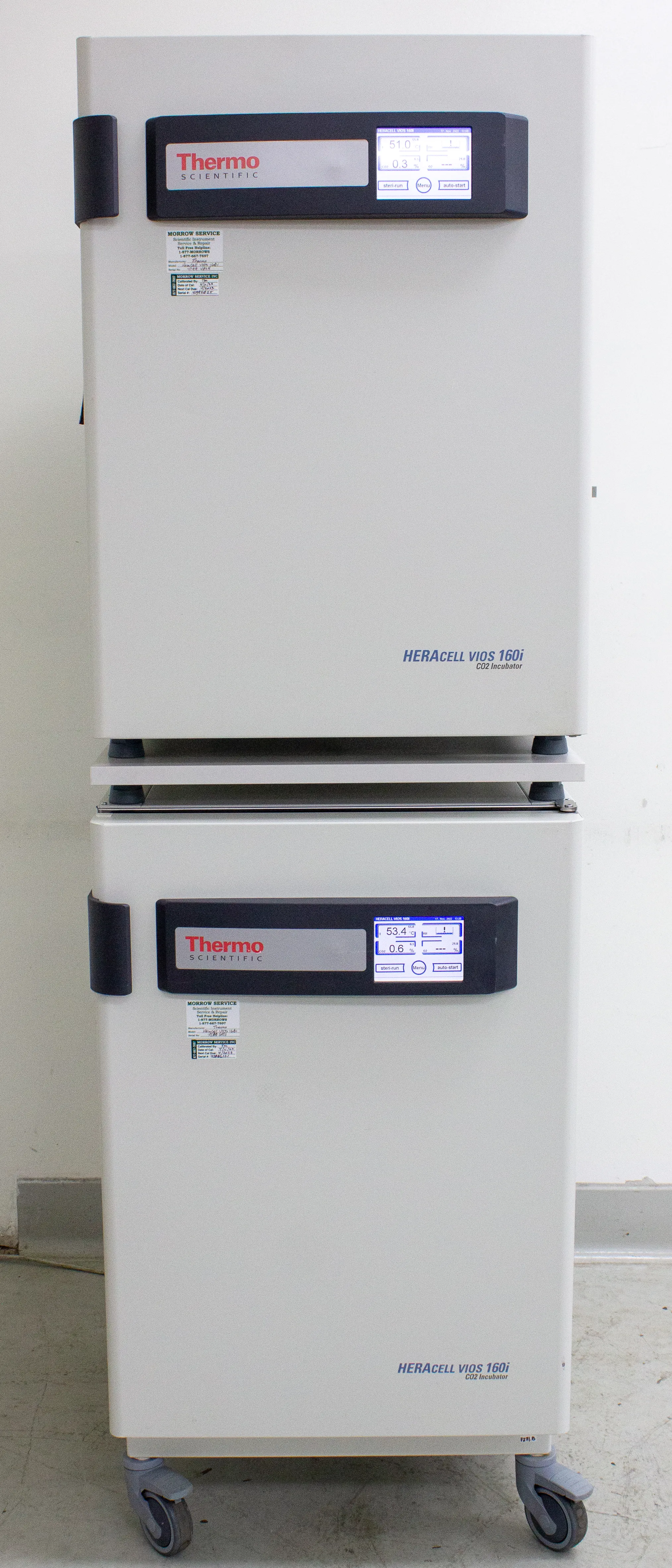 Thermo HERAcell Vios 160i Dual Chamber Double Stack CO2 Incubator 51030410