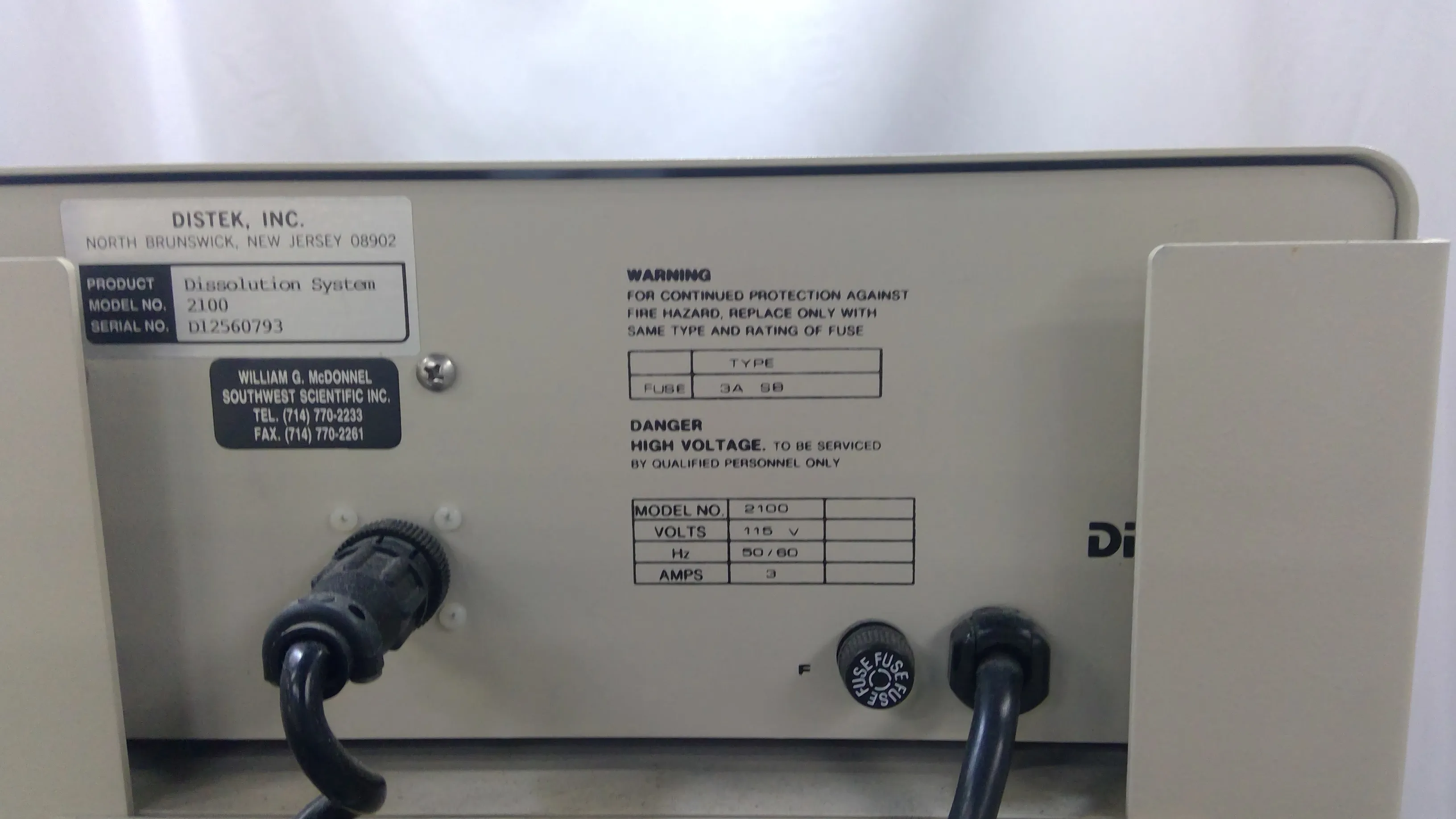 Distek Model 2100A Dissolution Test System