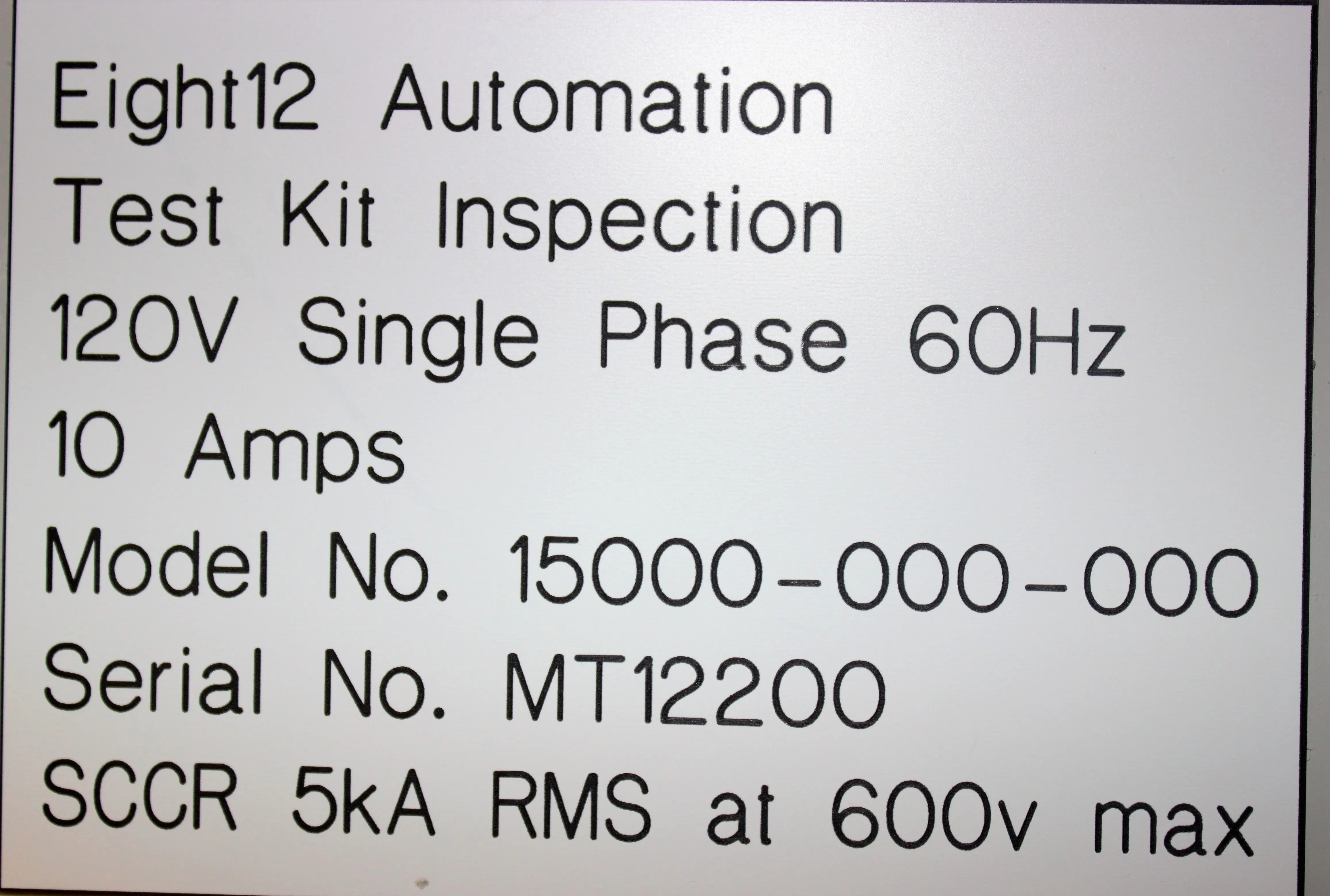 MesaBiotech 15000-000-000 Automated Conveyors Test Kit