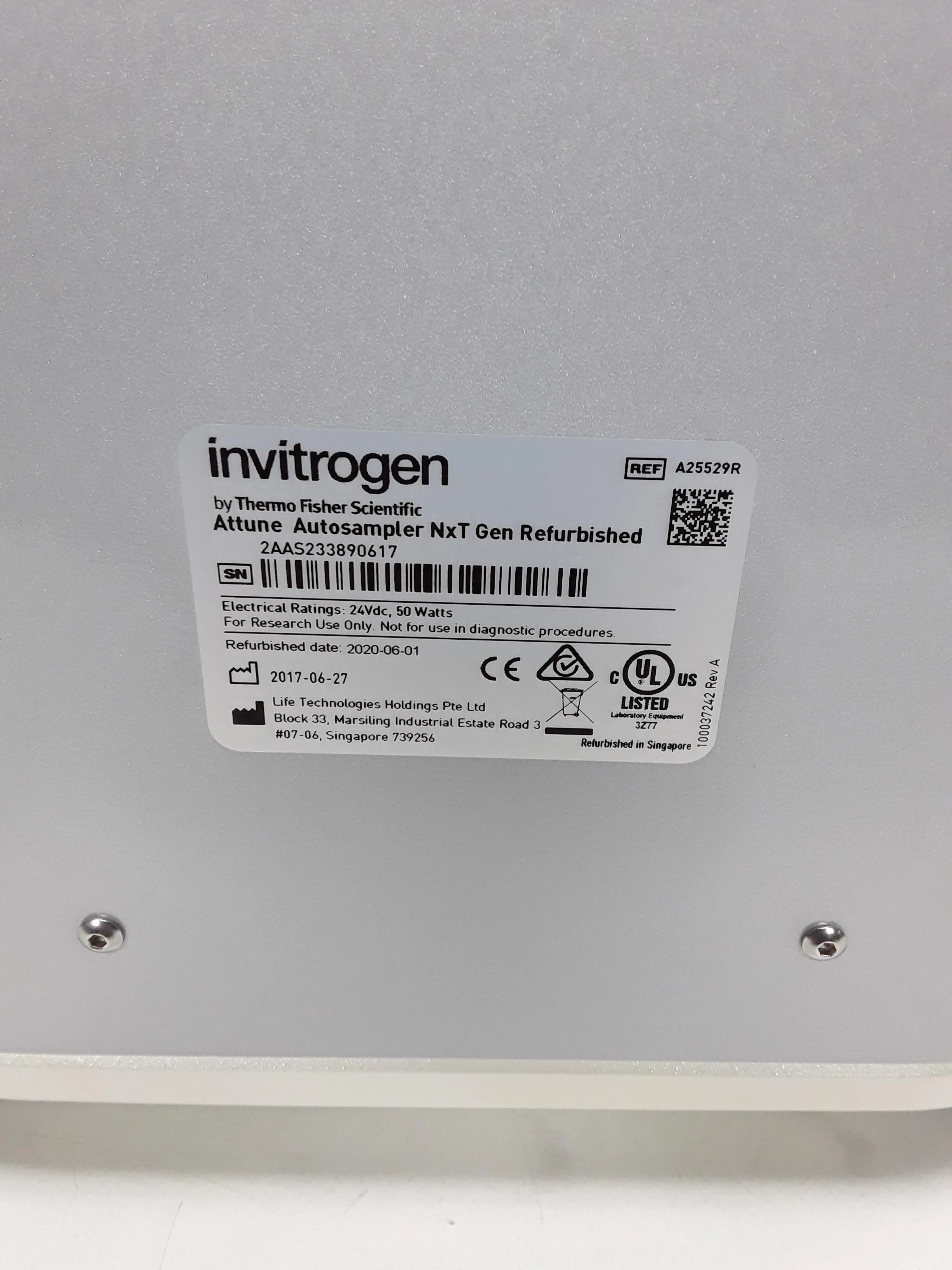 Invitrogen Attune NxT Gen Autosampler #A25529R