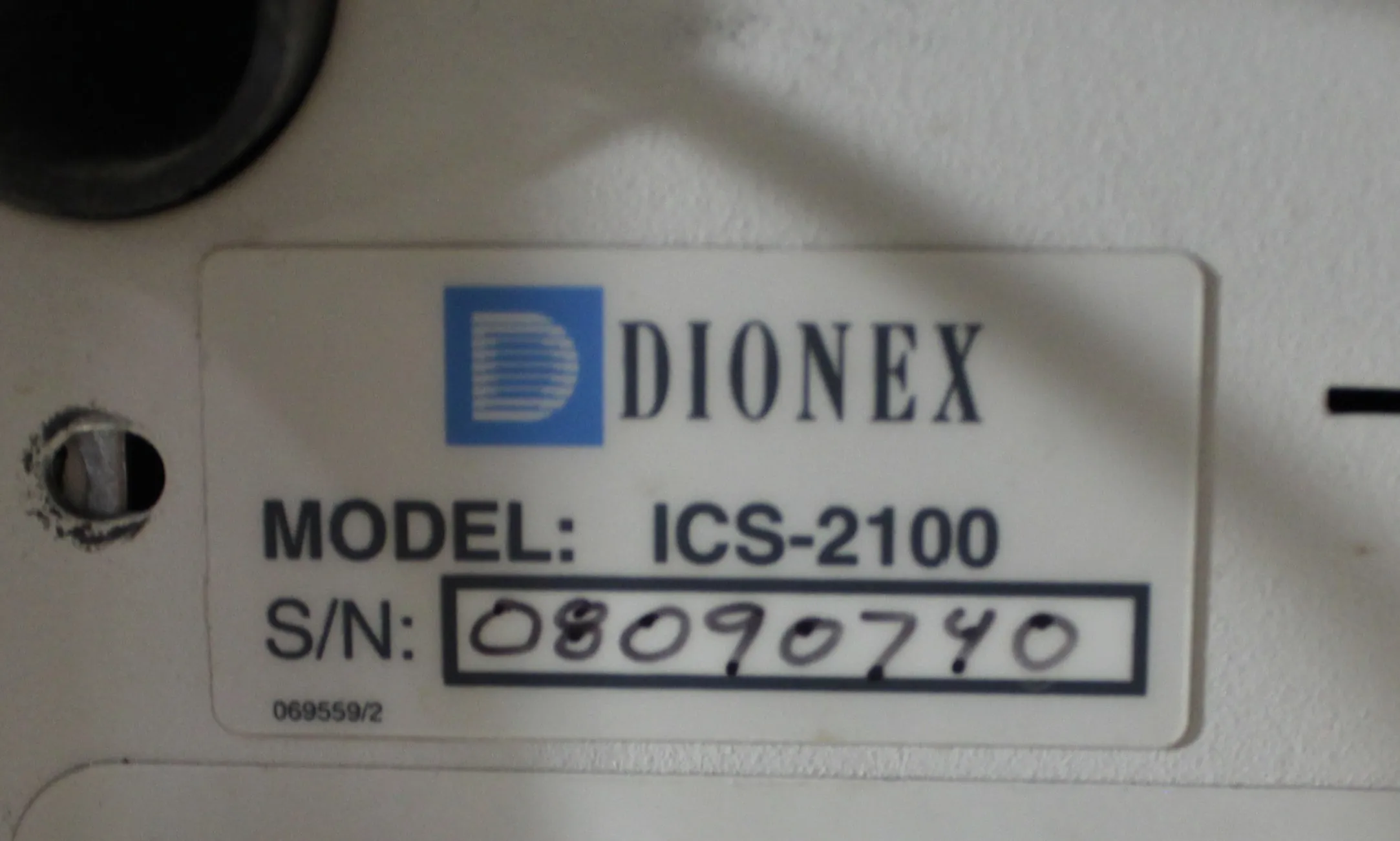 Used Thermo Fisher Dionex ICS-2100 Ion Suppressor HPLC System