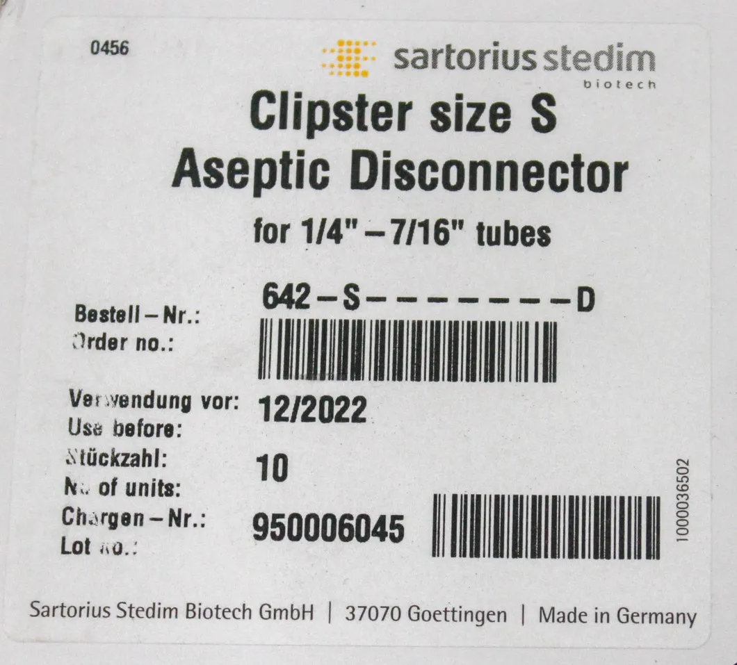 Sartorius Stedim Clipster Aseptic Disconnector 642-S-D