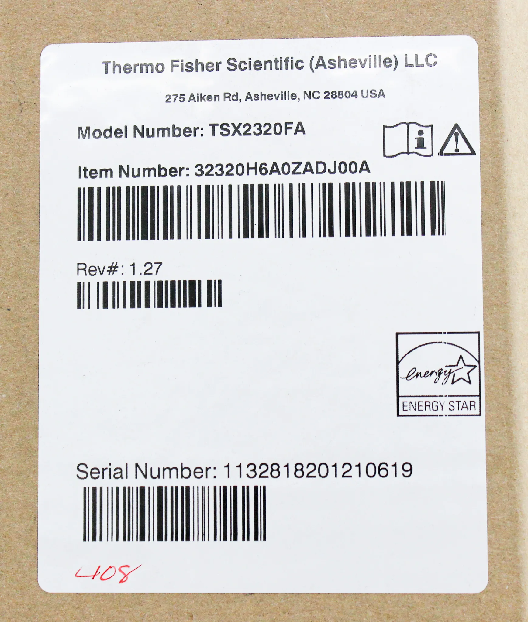 Thermo TSX Series High Performance -20C Manual Defrost Lab Freezer TSX2320FA