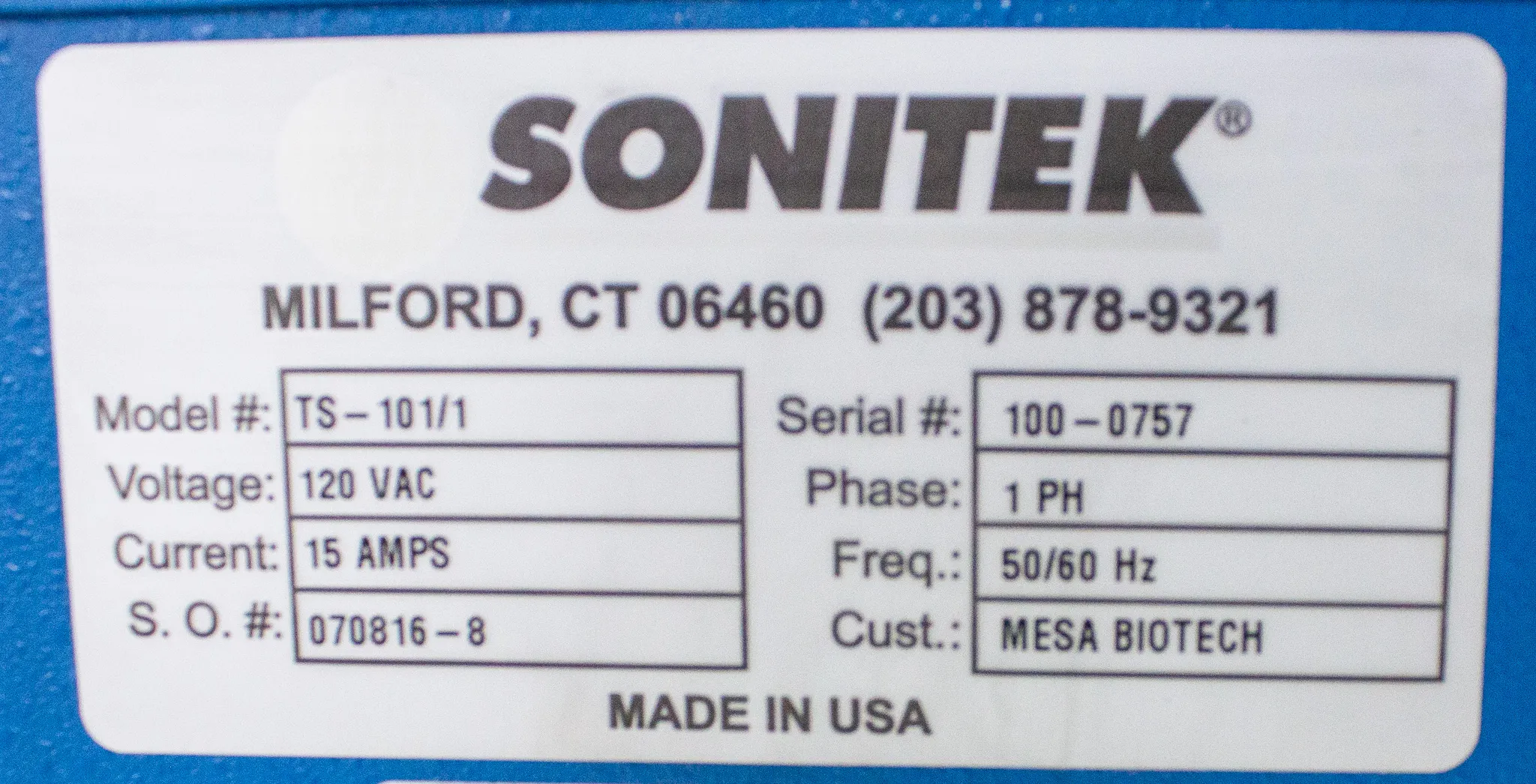 Sonitek TS-101/1 Heat Staking Arbor Press