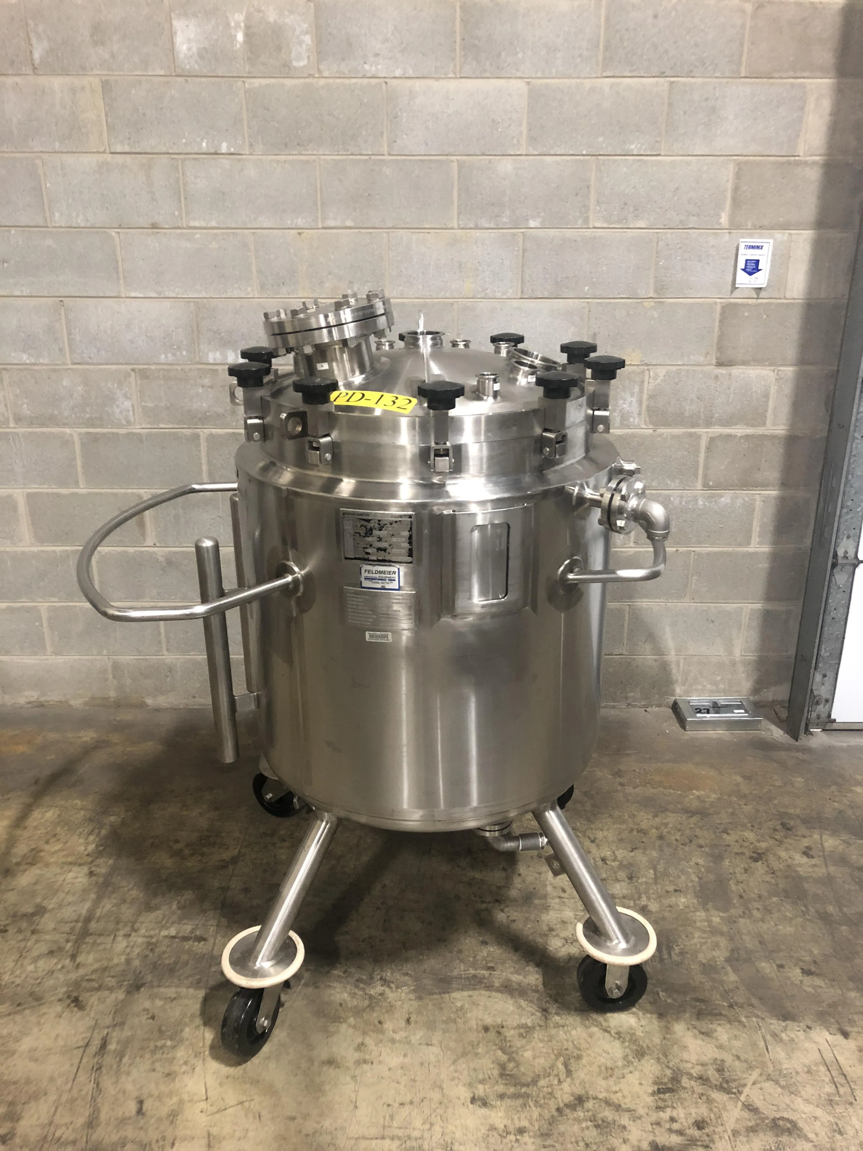 Feldmeier 200L VE-3710 316L Stainless Steel Pressure Vessel Tank