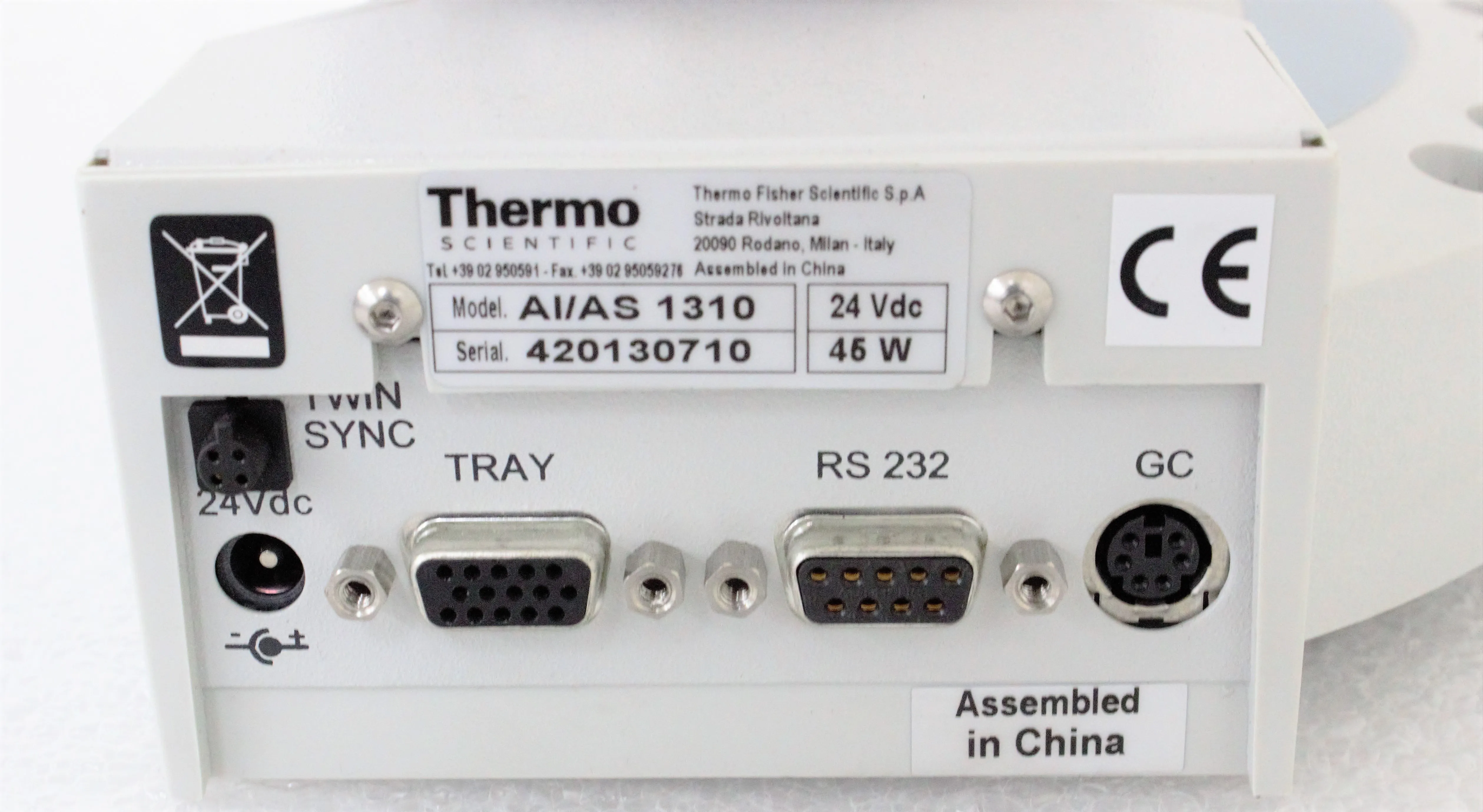 Thermo Scientific AI/AS 1310 Series Autosampler for Gas Chromatography Liquid Injections