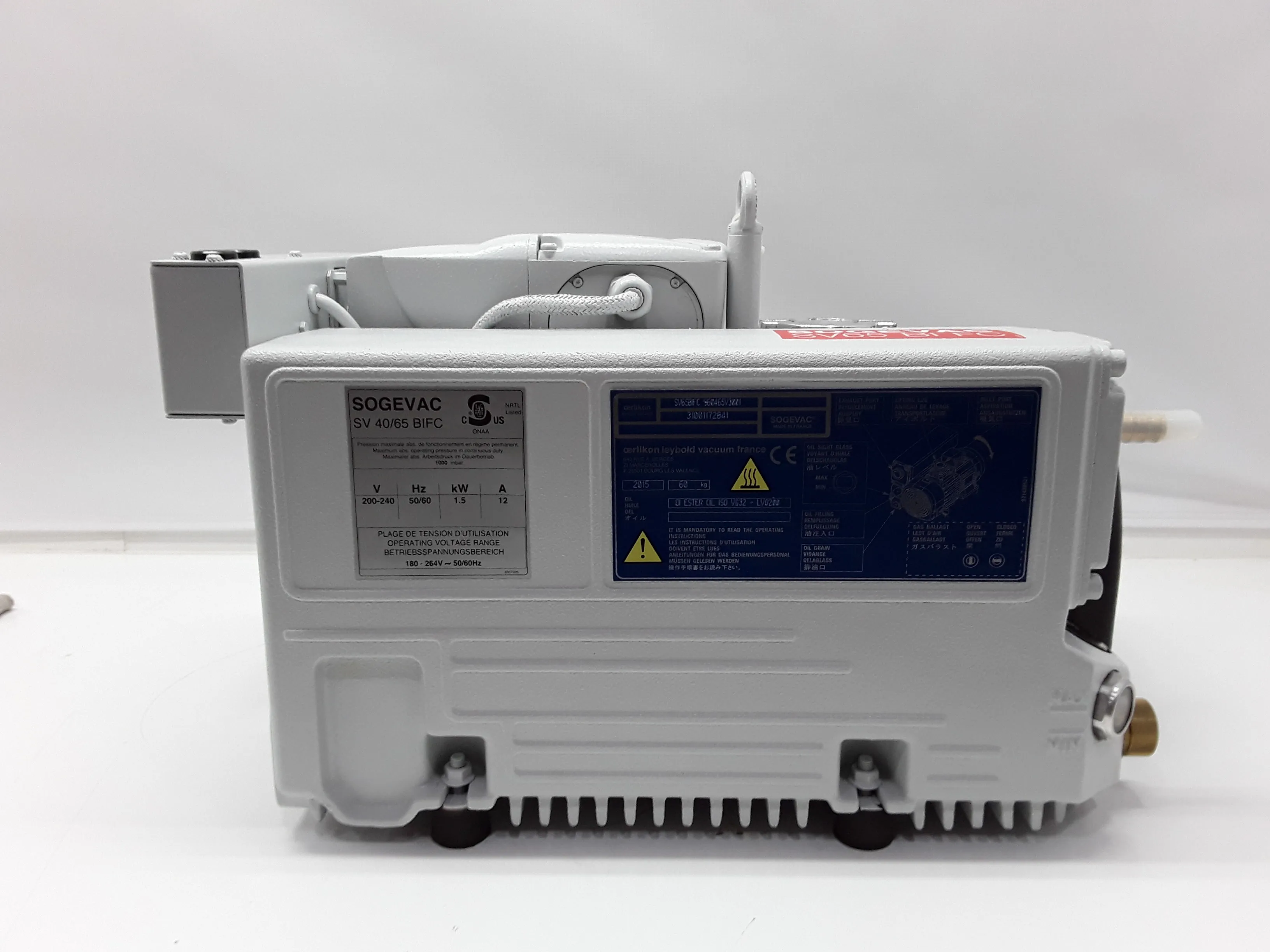 Sogevac SV65 BI FC Used Vacuum Pump