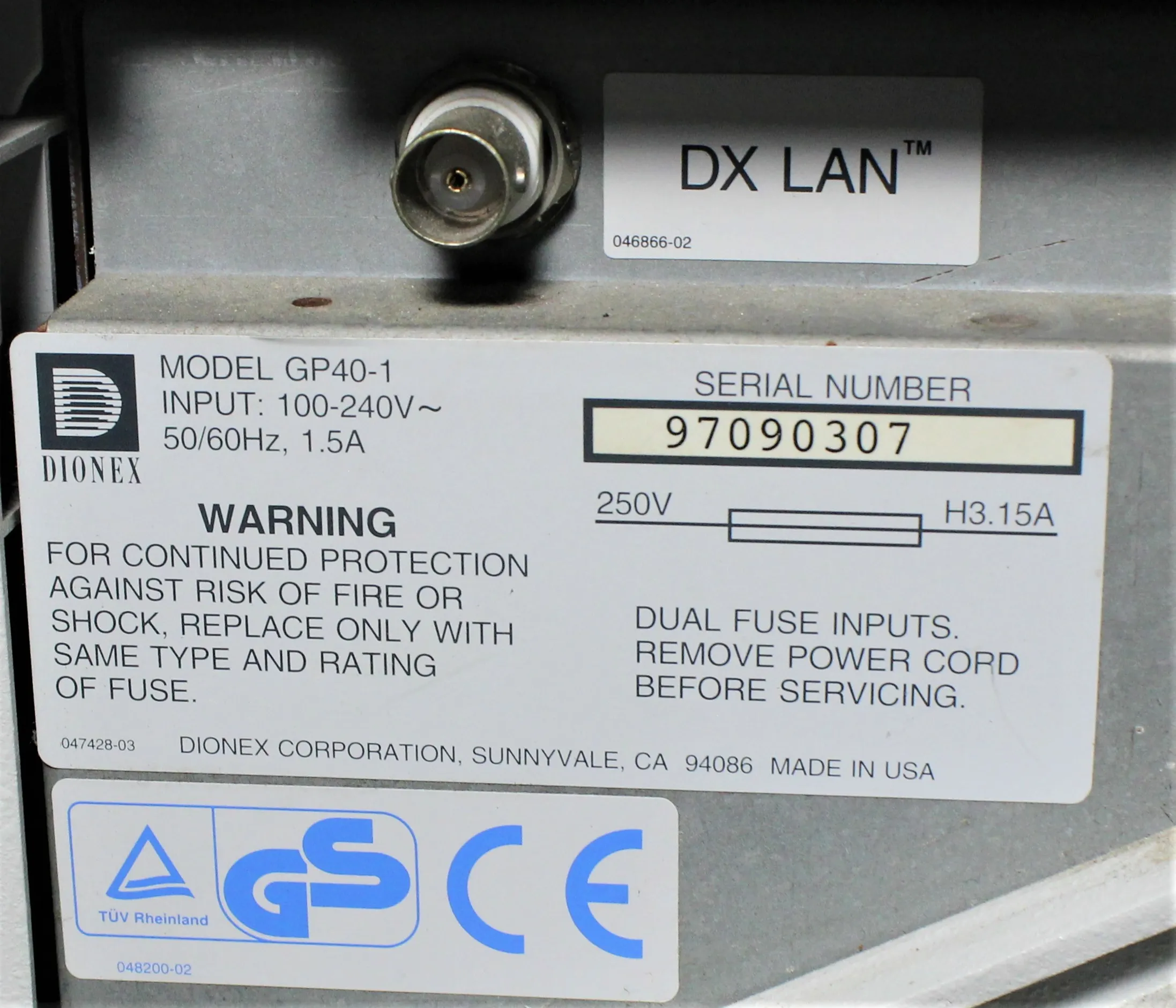 Dionex GP40-1 Gradient Pump HPLC/FPLC/GC/CE Laboratory Equipment