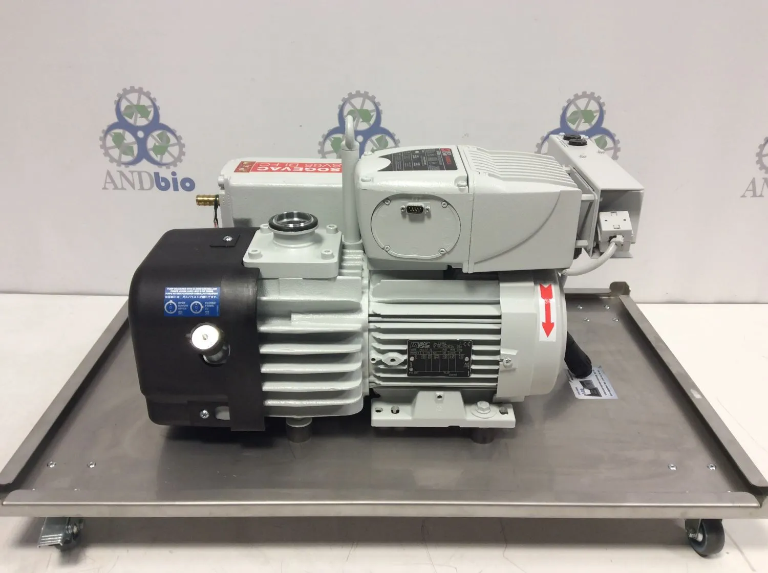 Used Sogevac SV65 BI FC Vacuum Pump 1.1 Torr, Excellent Overall Condition, Fully Functional