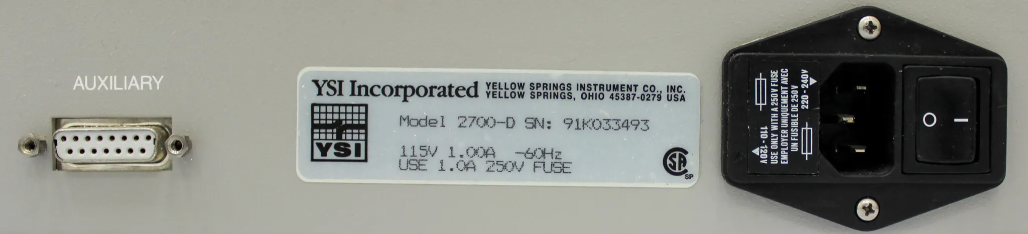 YSI Select Biochemistry Analyzer 2700-D Select