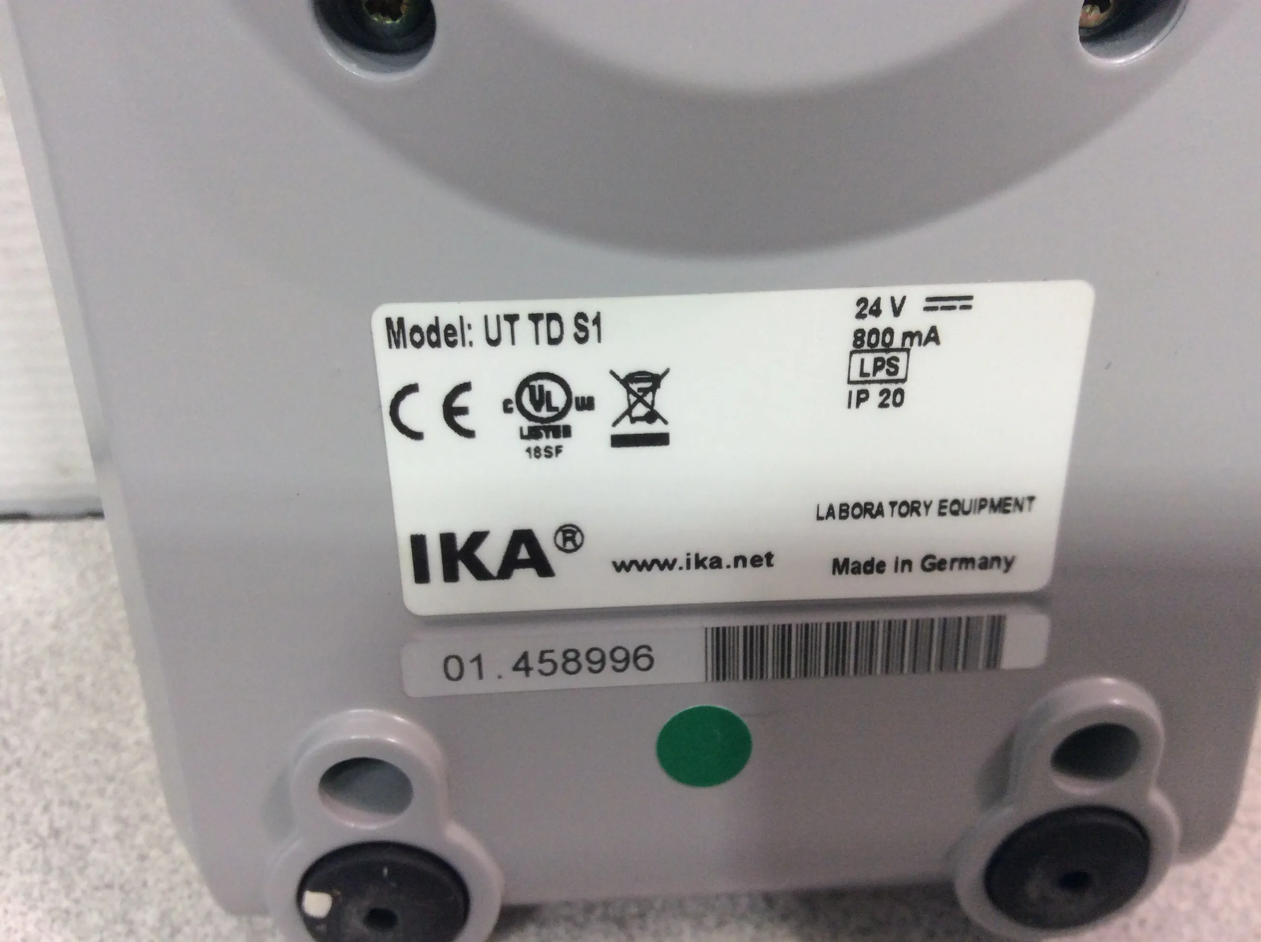 IKA Ultra Turrax Tube Disperser - Used Laboratory Equipment