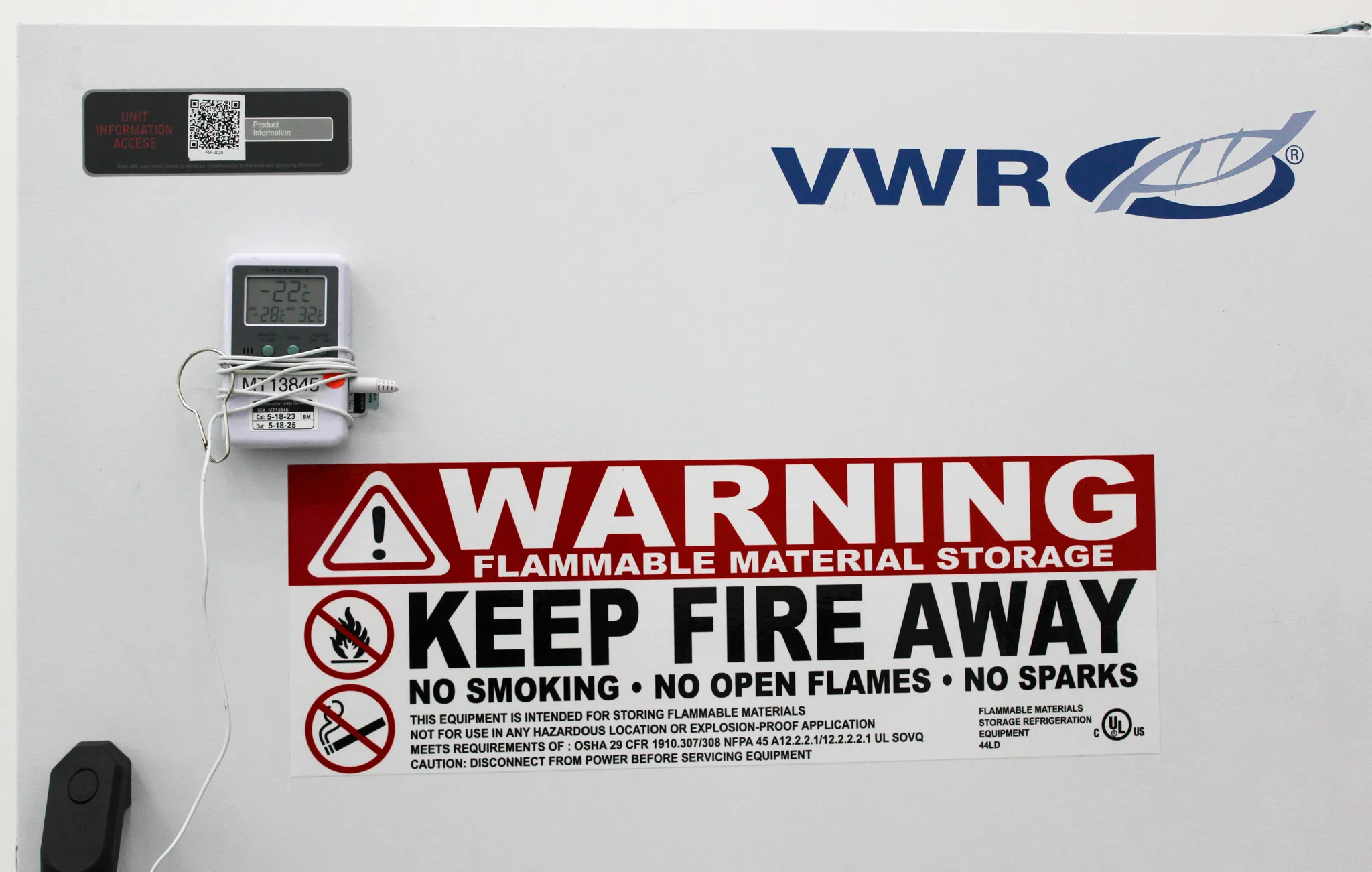 VWR Exterior Symphony Flammable Material Storage Freezer FSF-2020