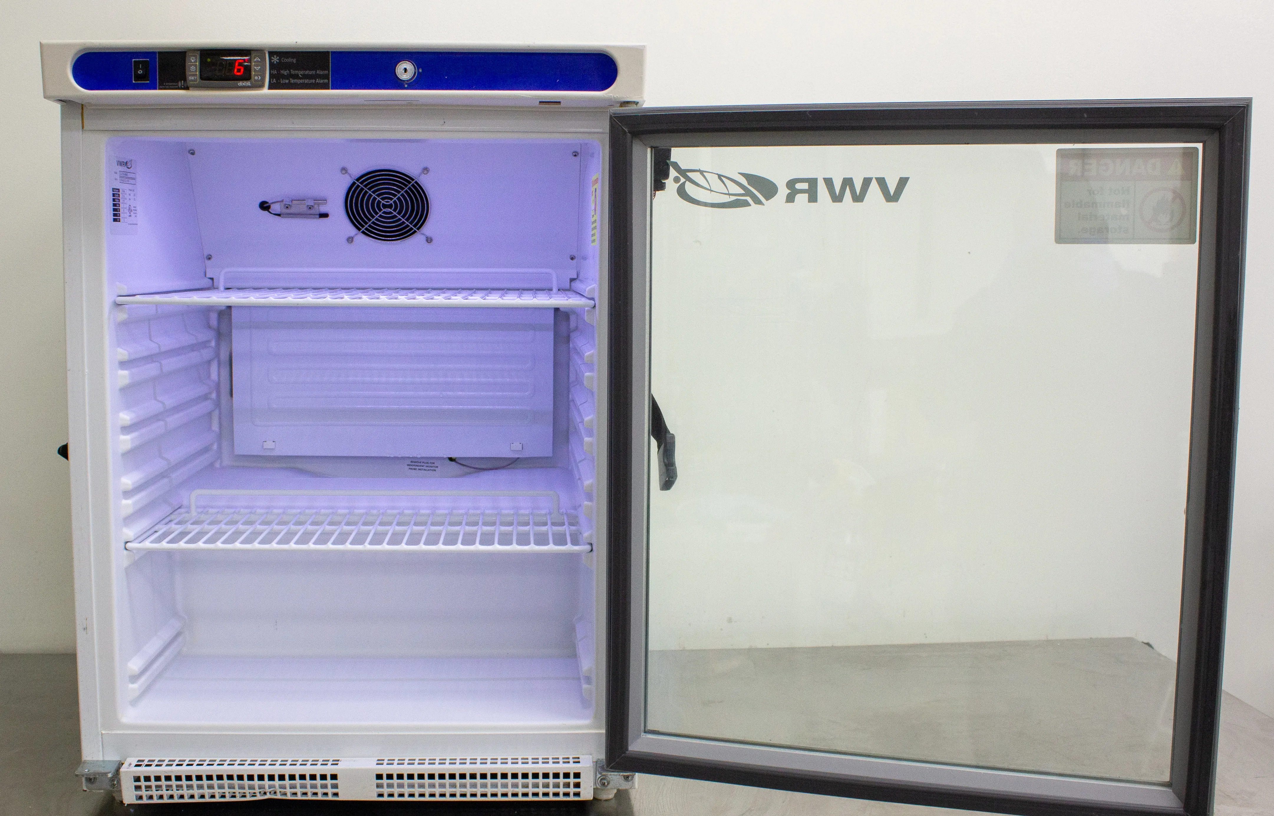 VWR Undercounter Glass Door Refrigerator Model SCUCBI-0404AD