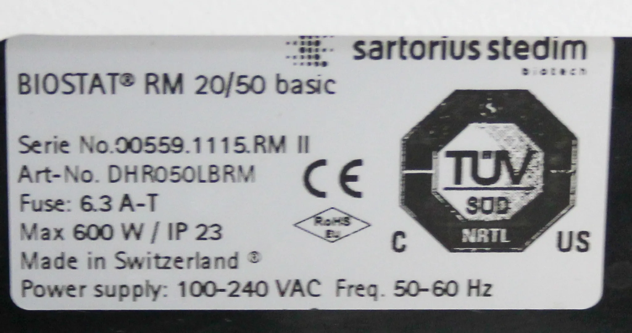 Sartorius Stedim Biostat B Bioreactor Controller w/ Dual Wave Rocker RM 20/50