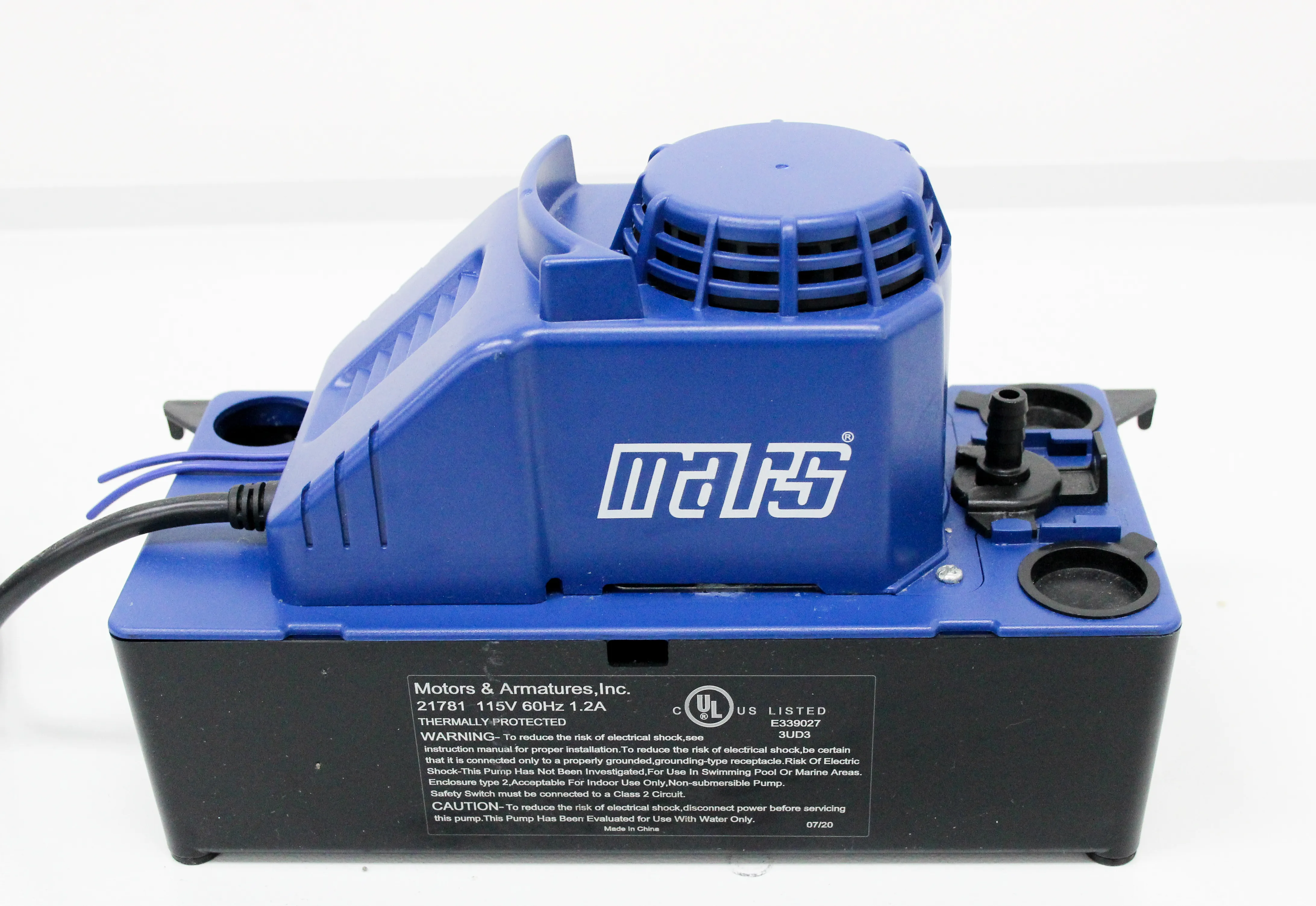 Mars Condensate Pump CNDSTE PMP Model 21781