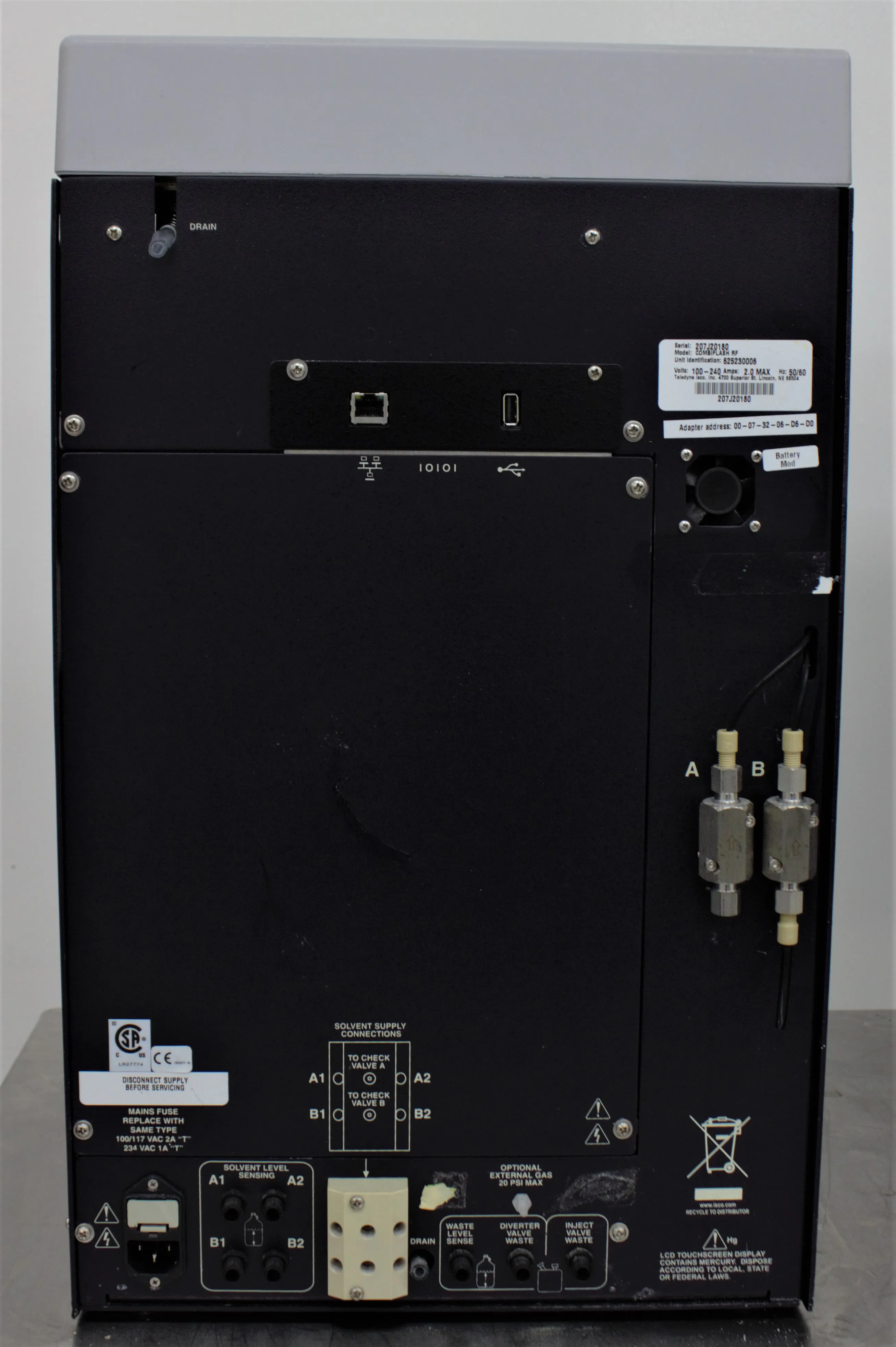 Teledyne ISCO CombiFlash RF 200 Automated Flash Chromatography System 120V