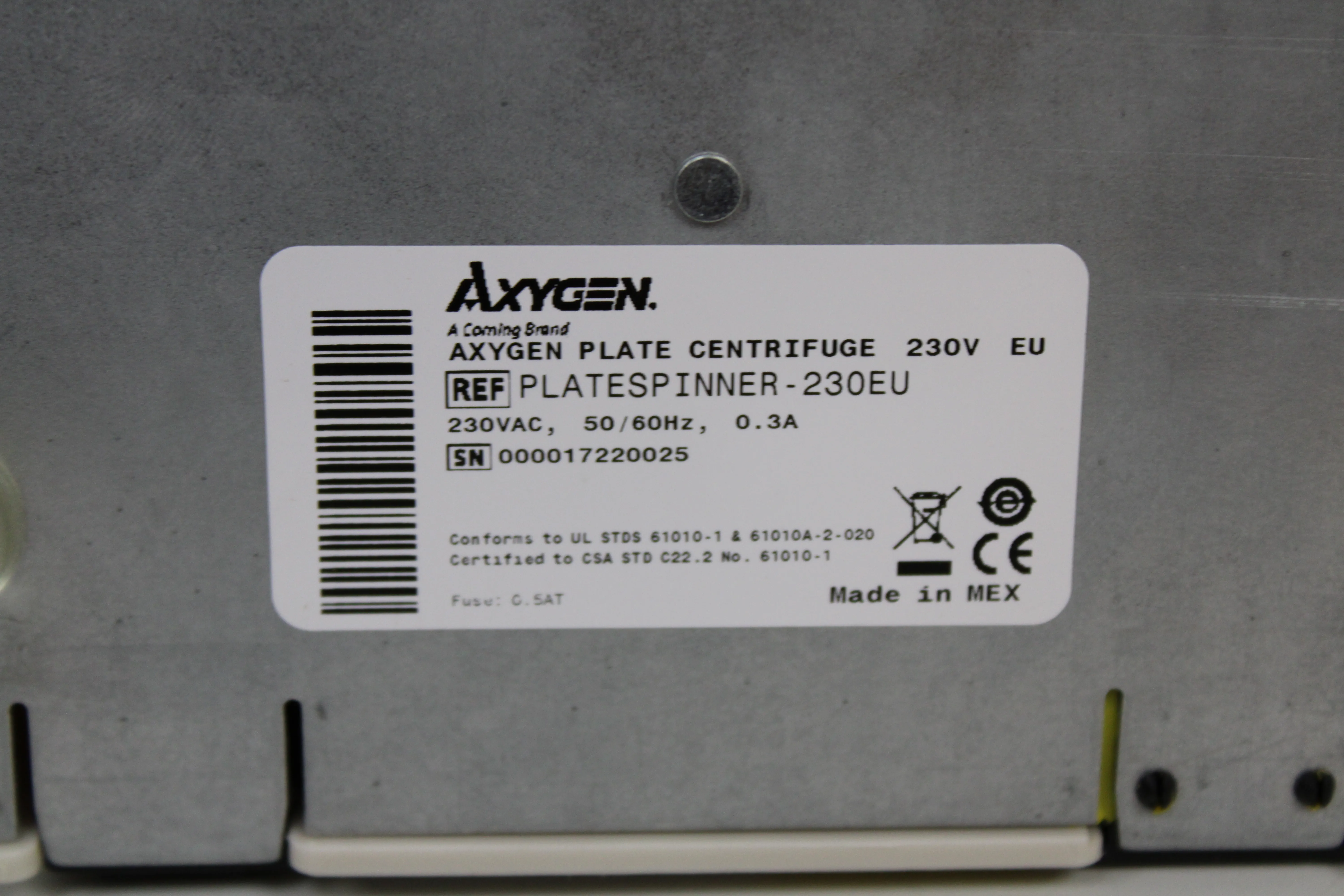 Axygen PLATESPINNER-230EU Benchtop Centrifuge