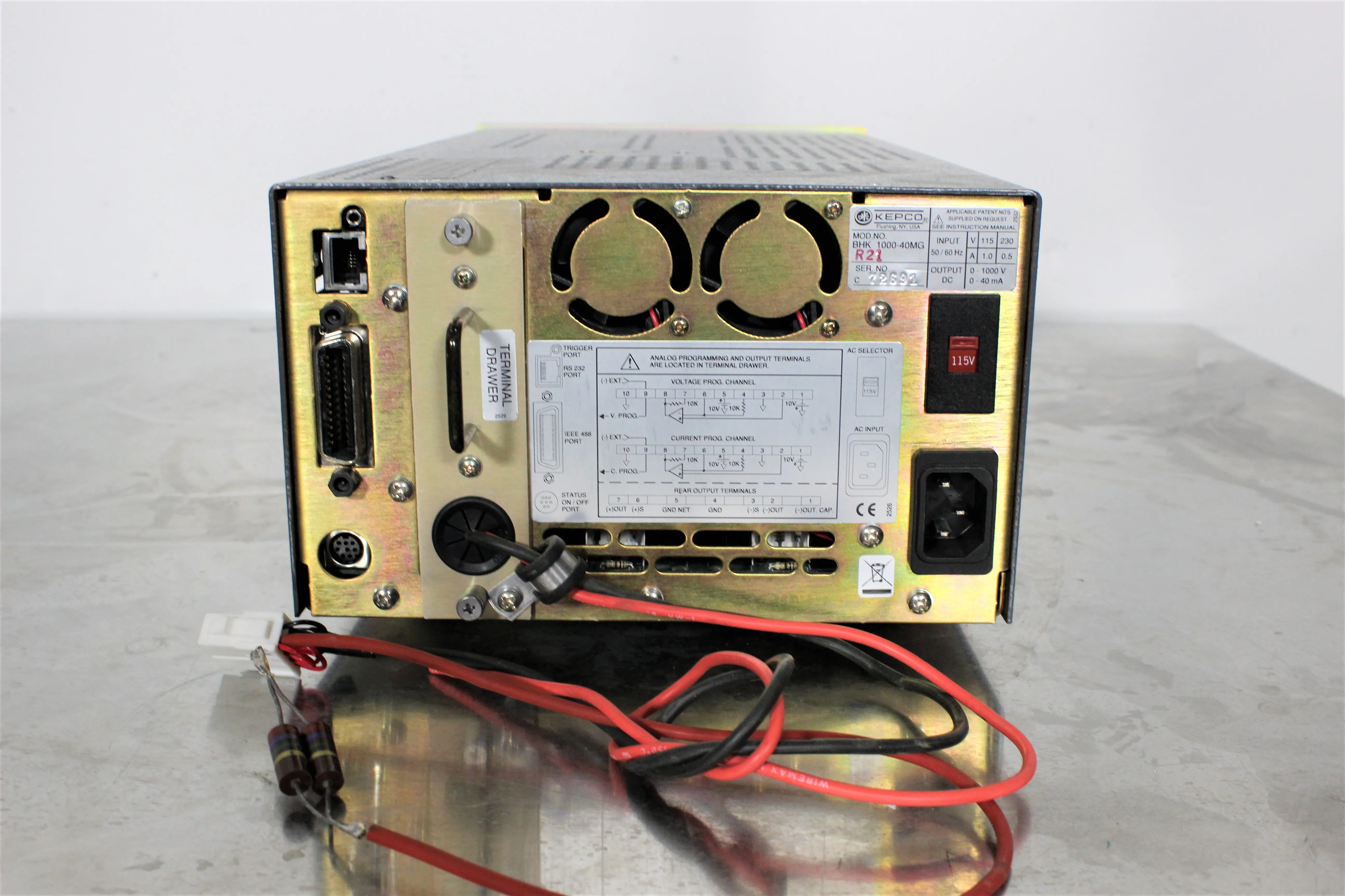 Kepco BHK 1000-40MG Power Supply - Used Voltage-Current Stabilizer