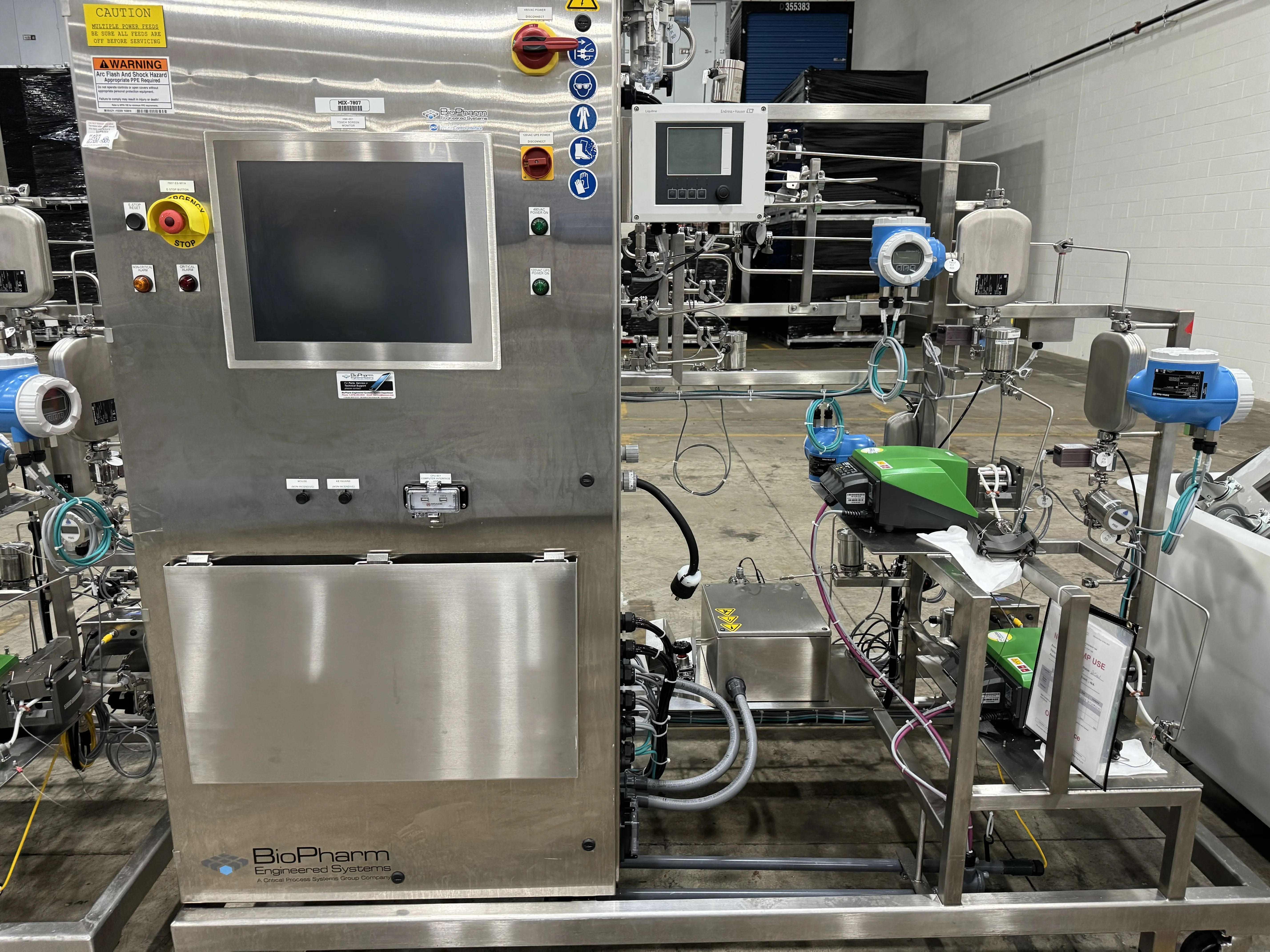 BioPharma Engineered Systems: FLNP T-Mixing Skid