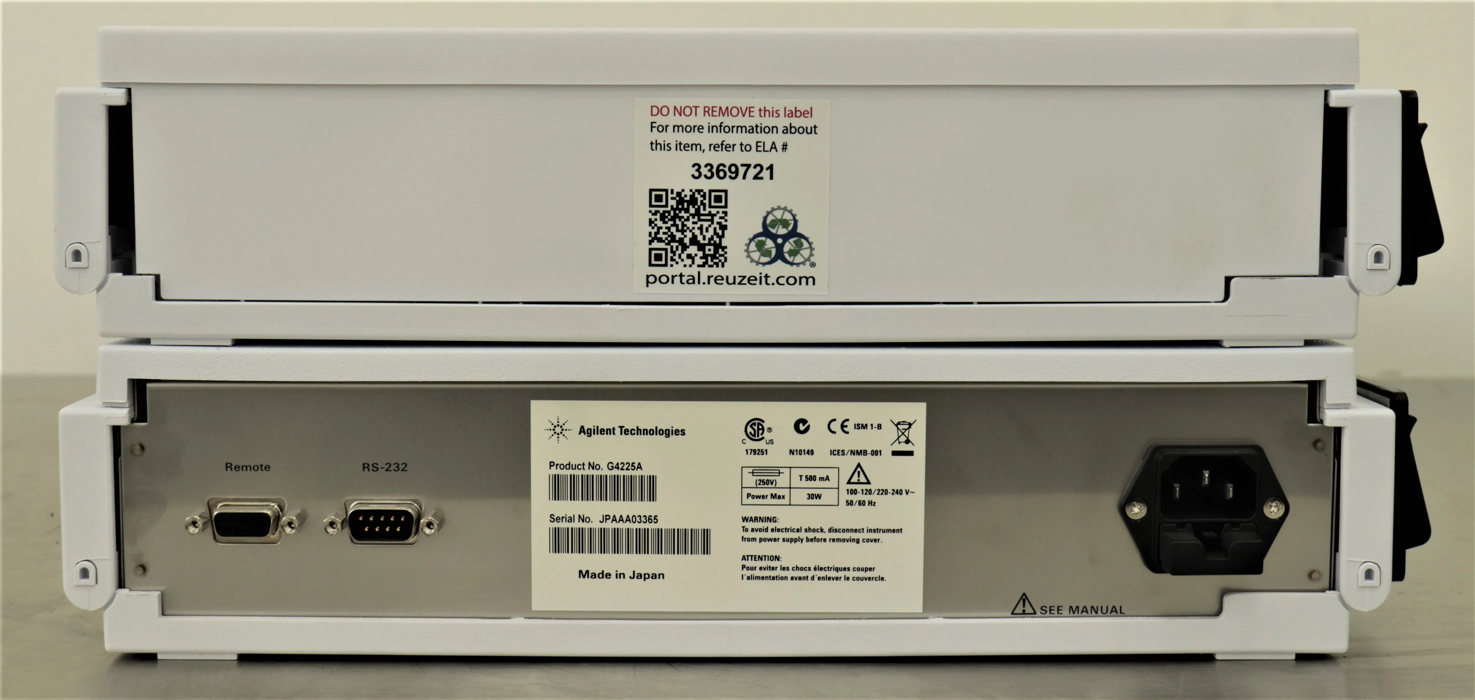 Agilent Technologies Infinity 1260 Degasser and Solvent Tray