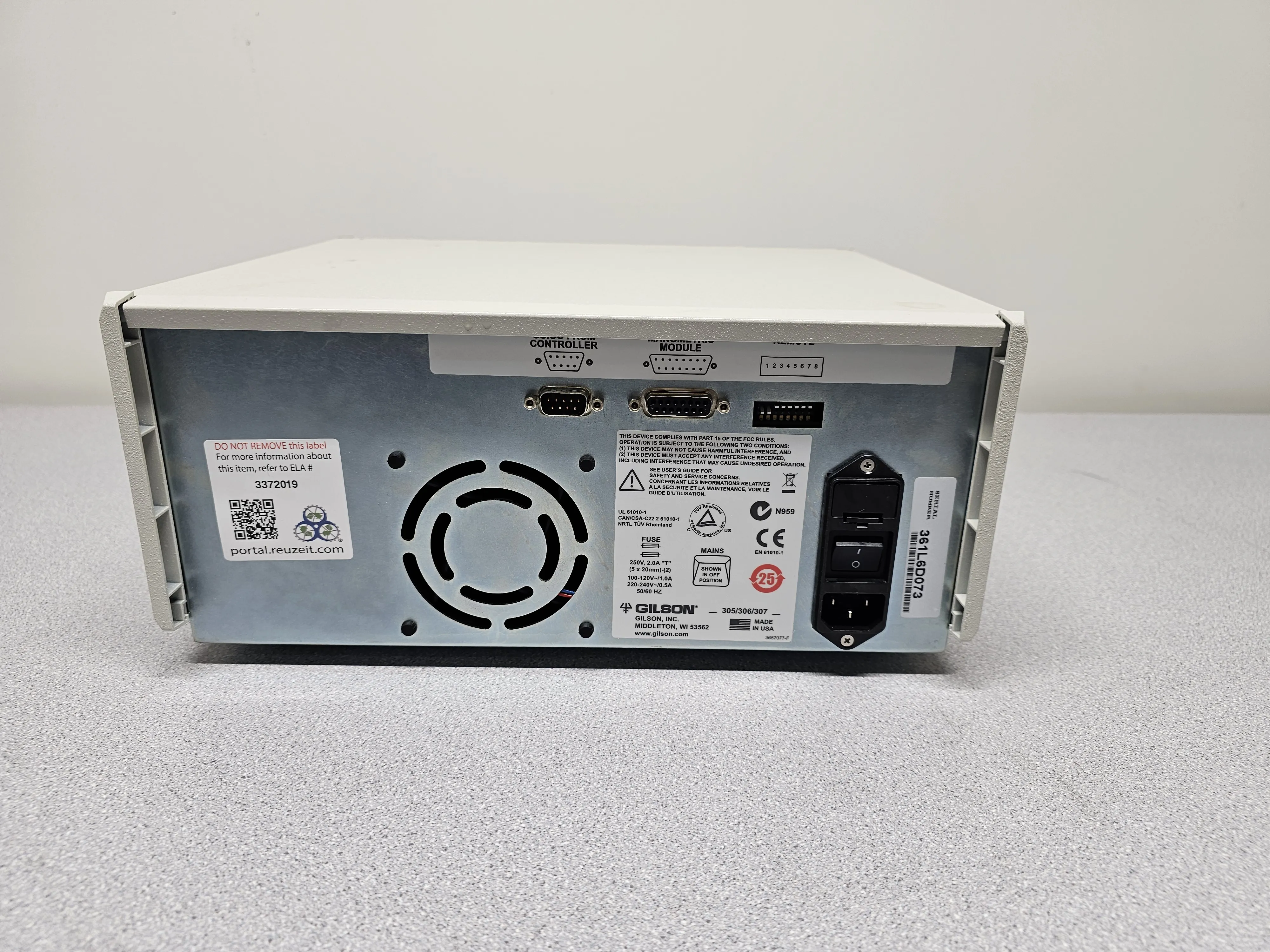 Gilson 306 HPLC Pump, Used, Good Condition, 120V