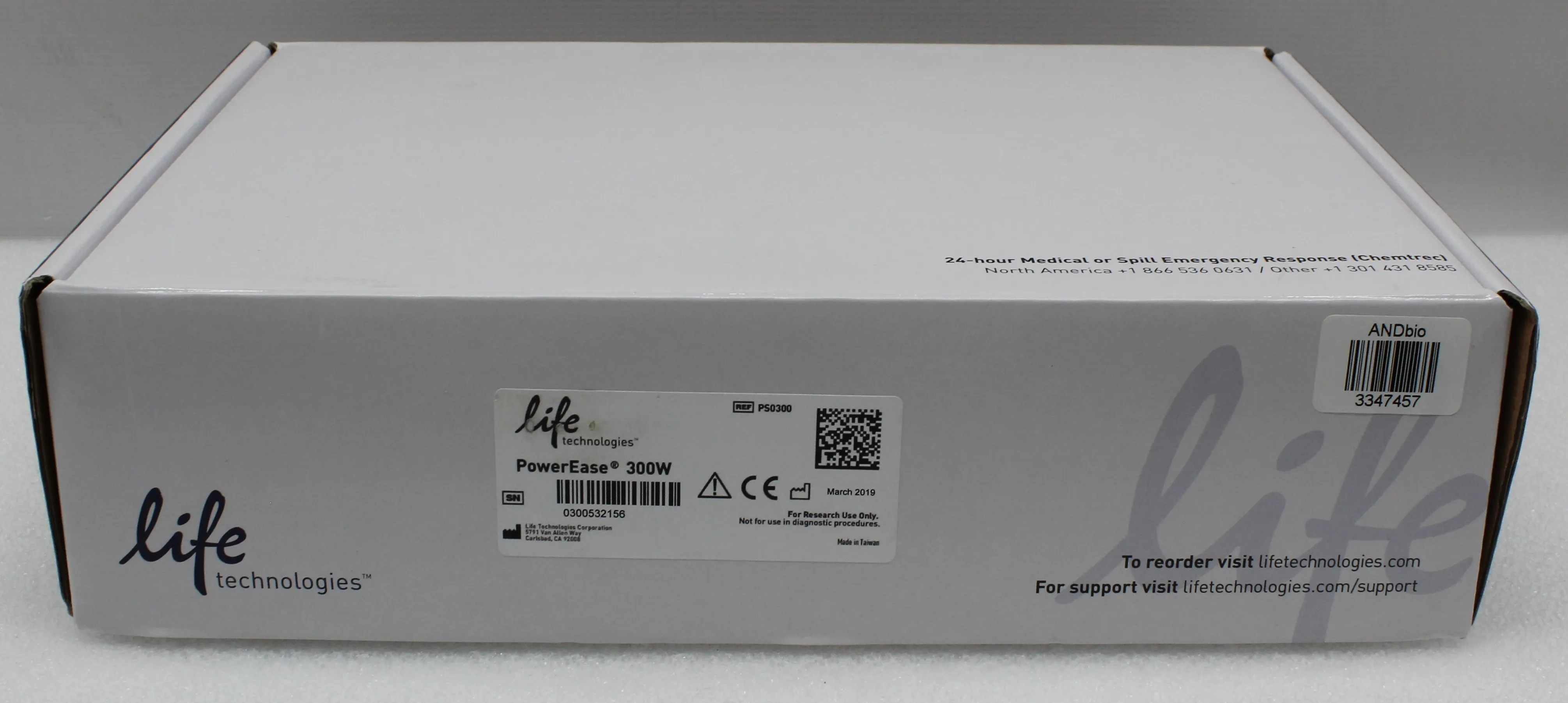 Life Technologies PowerEase 300W PS0300 Programmable Power Supply