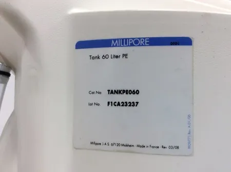 Millipore Tank 60 Liter PE Water Purification Accessory