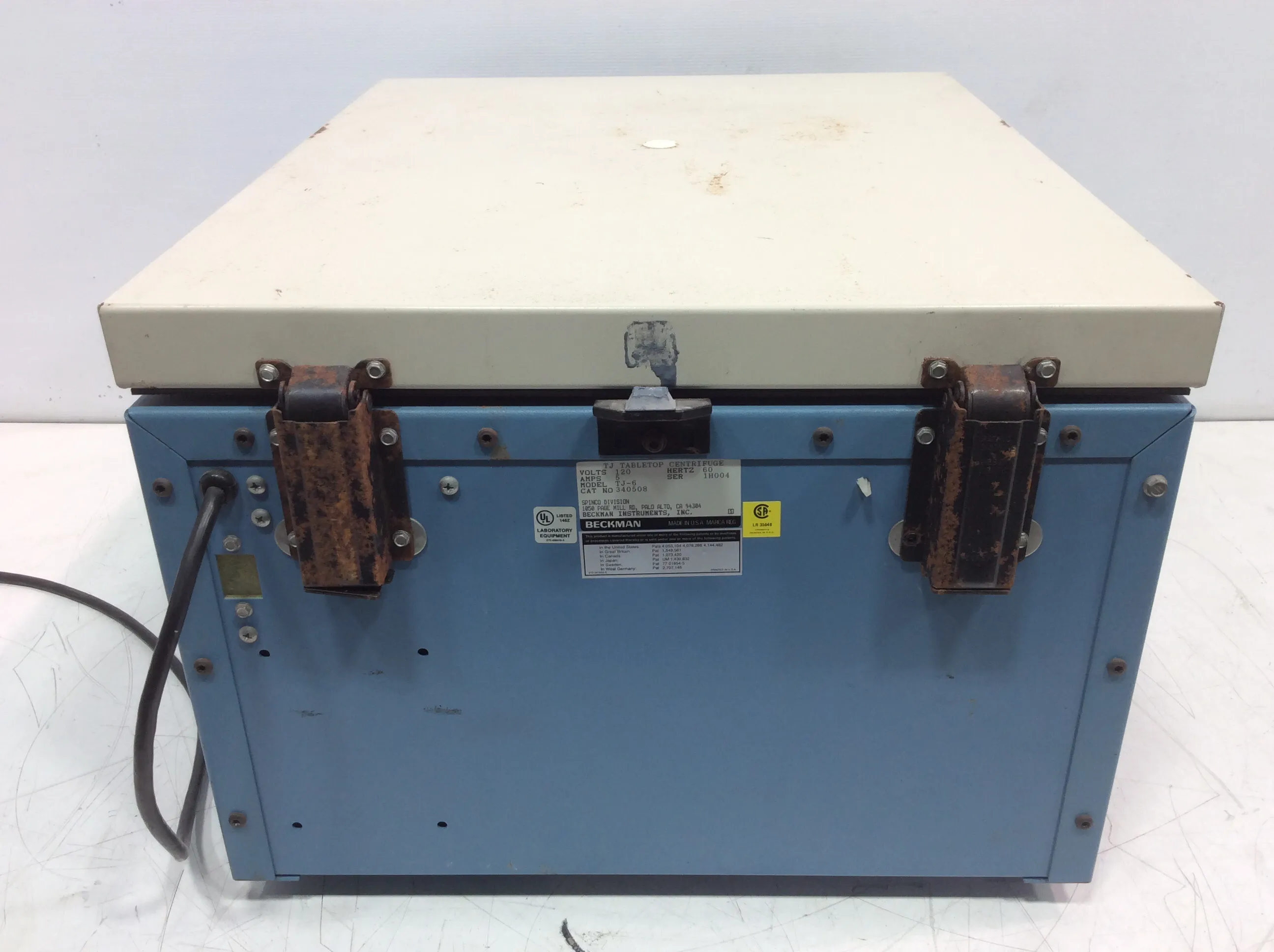 Beckman TJ-6 Benchtop Centrifuge with Swing Bucket Rotor