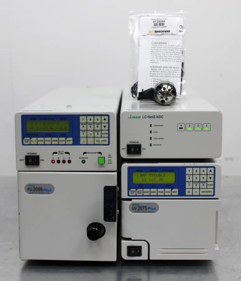 JASCO HPLC SYSTEM includes:X-LC LC-NET II/ADC,UV-2075,PU-2089,Manual Injector