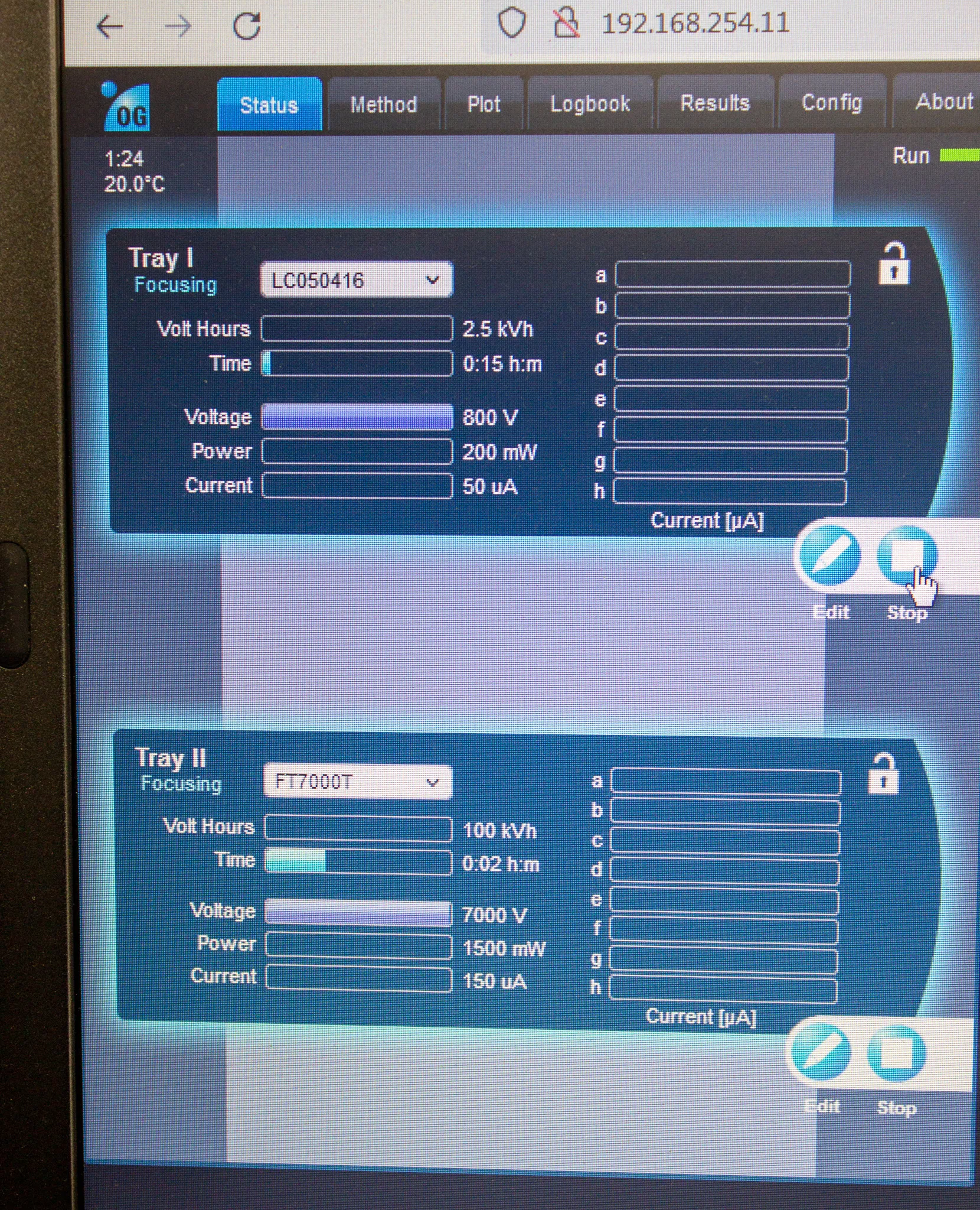 Agilent G3100A OFFGEL Fractionator Electrophoresis System