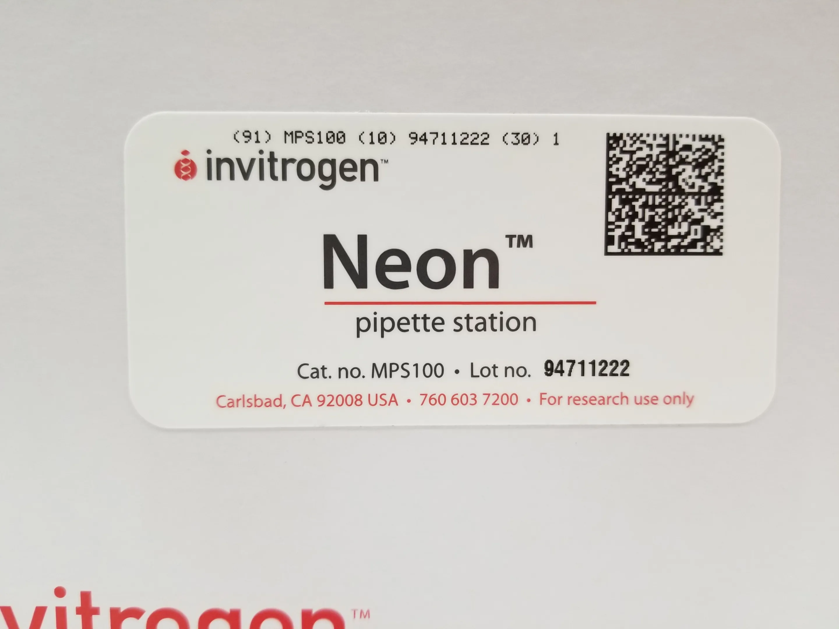 Invitrogen MPS100 Pipette Holder