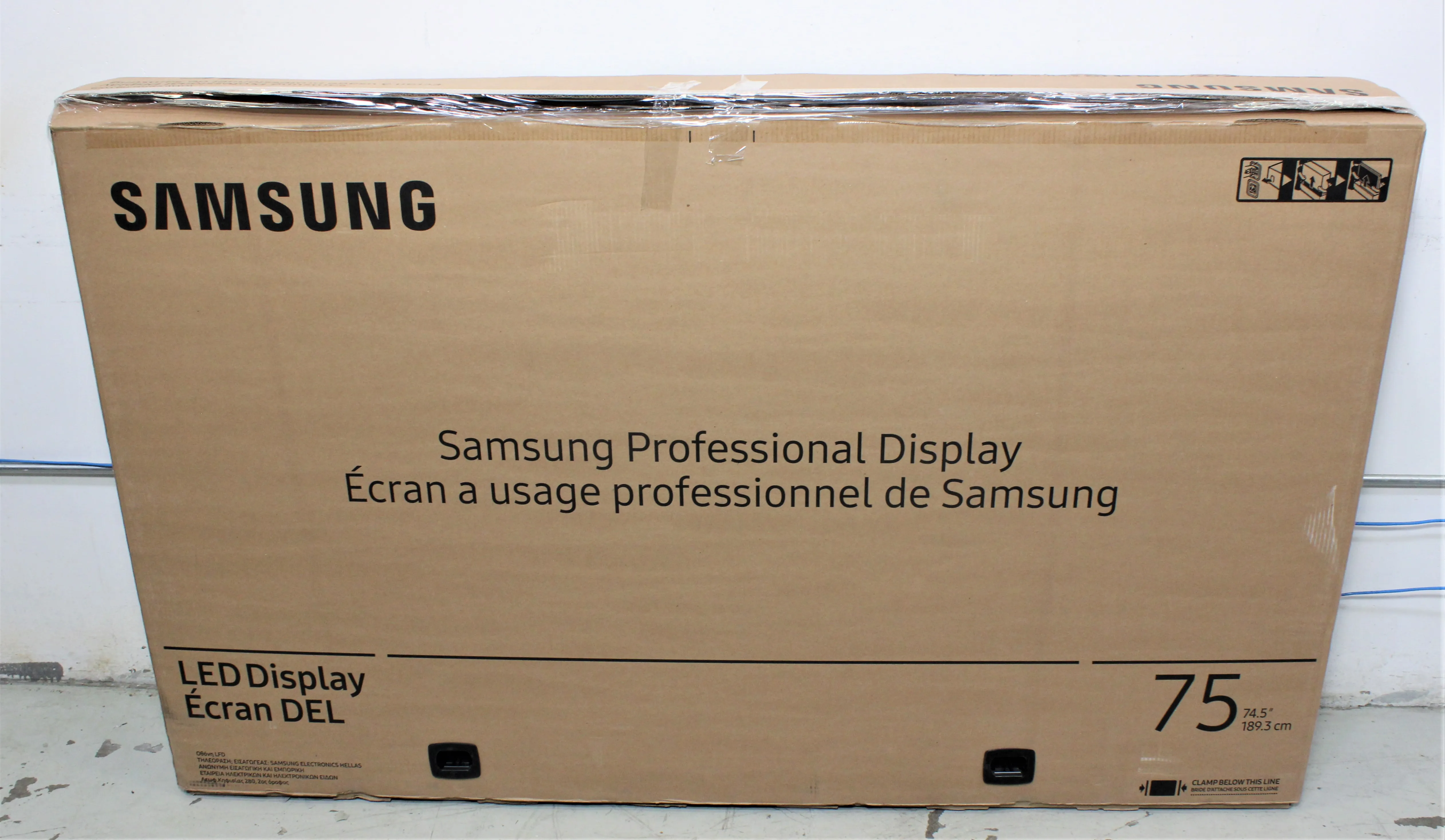 Samsung Professional QM75F - QM-F Series 75, 3840 x 2160, 60Hz, 500nit, Edge-Lit, 4K UHD LFD Display