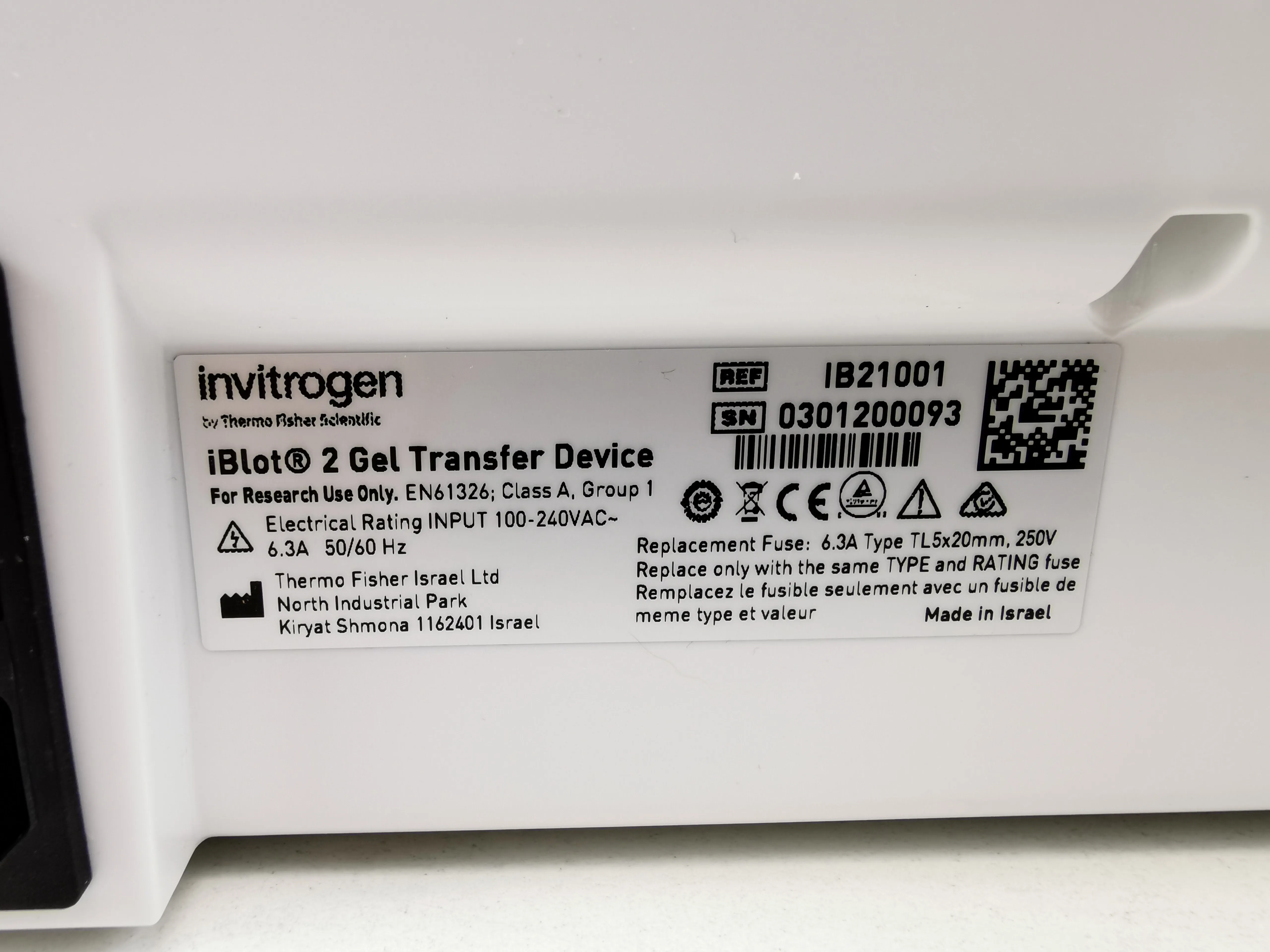 Used Invitrogen iBlot 2 Gel Transfer Device with 30-Day Warranty