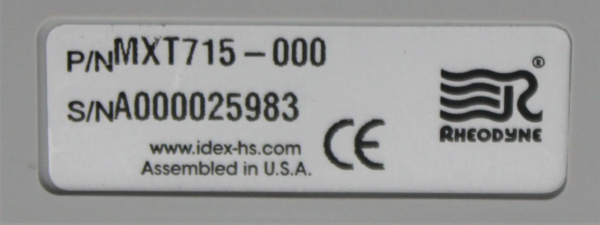 Rheodyne MXT715-000 Ultra High Pressure 6-Port Motorized Valve