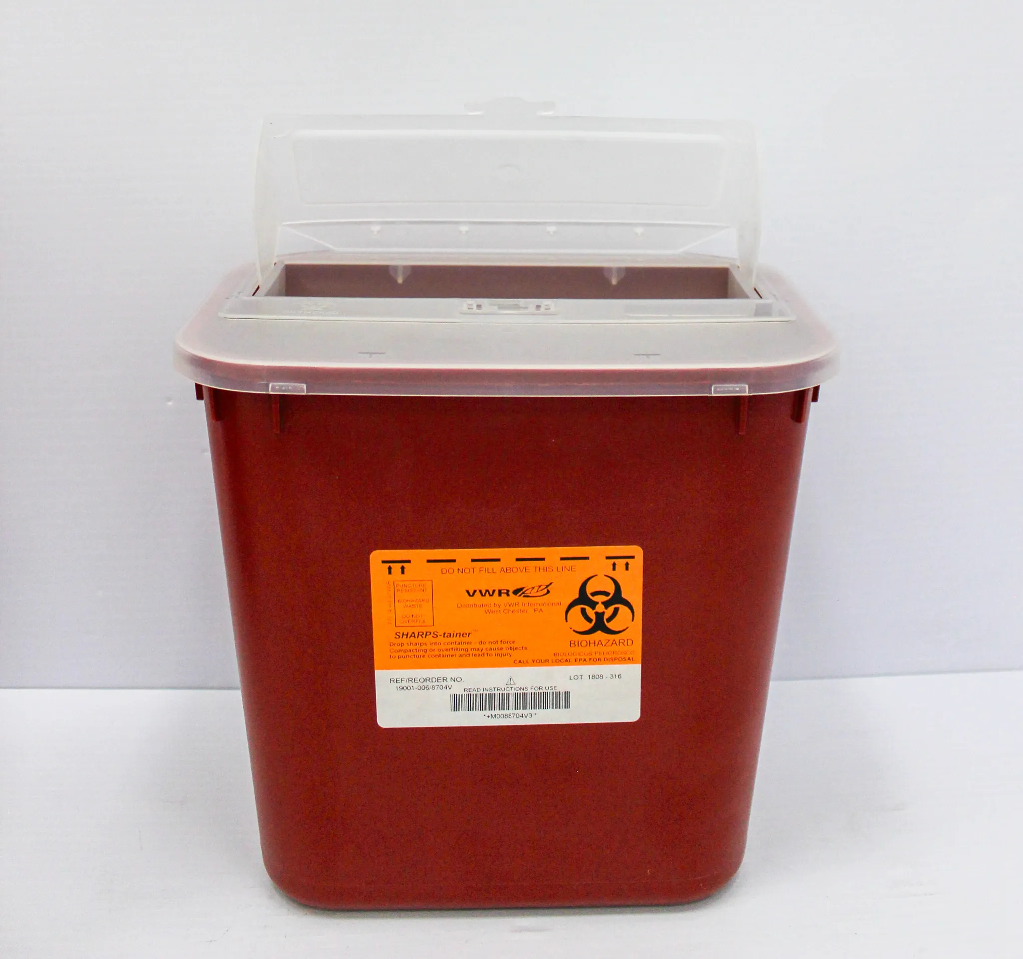 Pacific Medical Waste UN3291 and VWR Sharps Containers