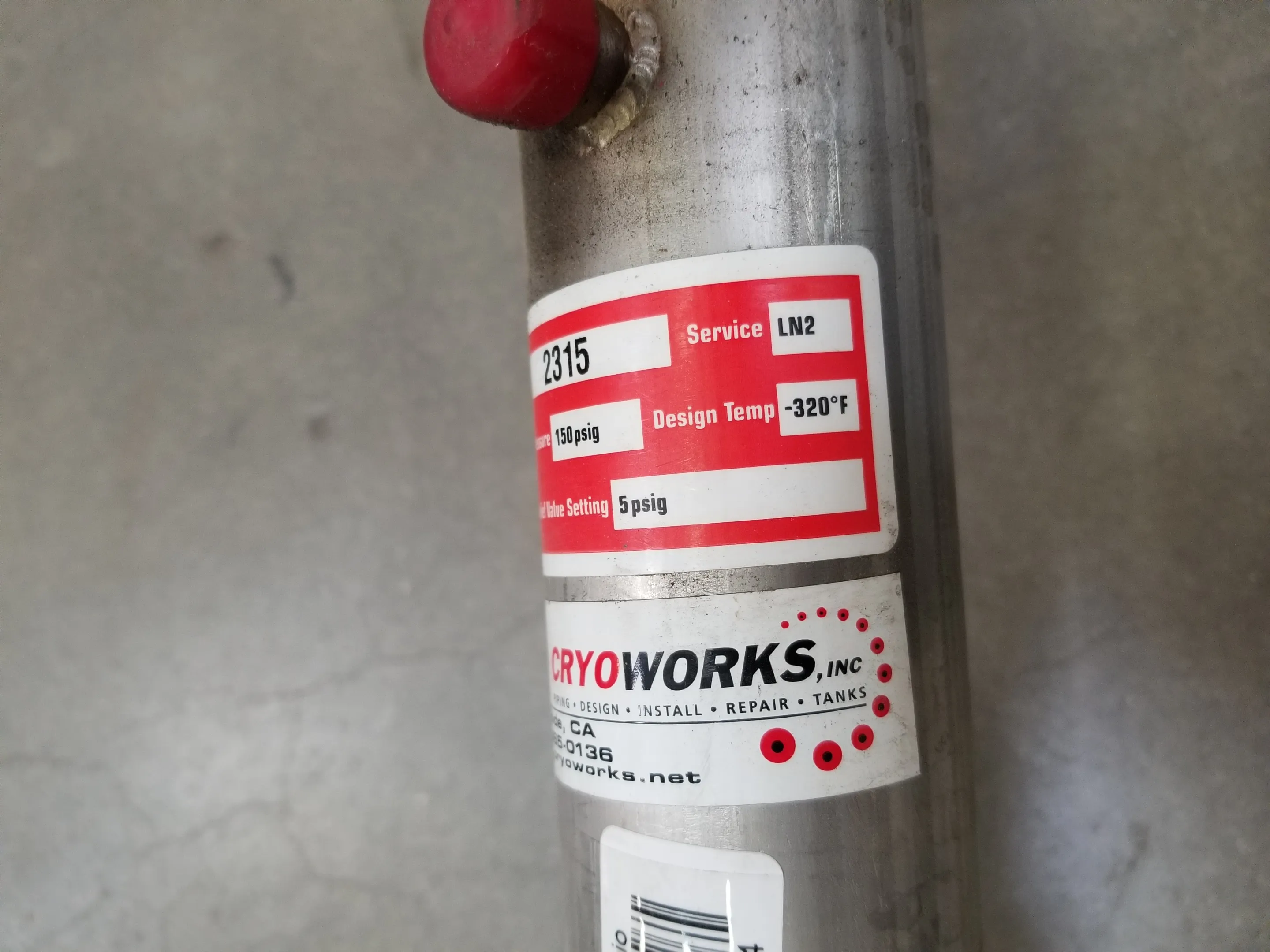 CryoWorks Liquid Nitrogen Piping