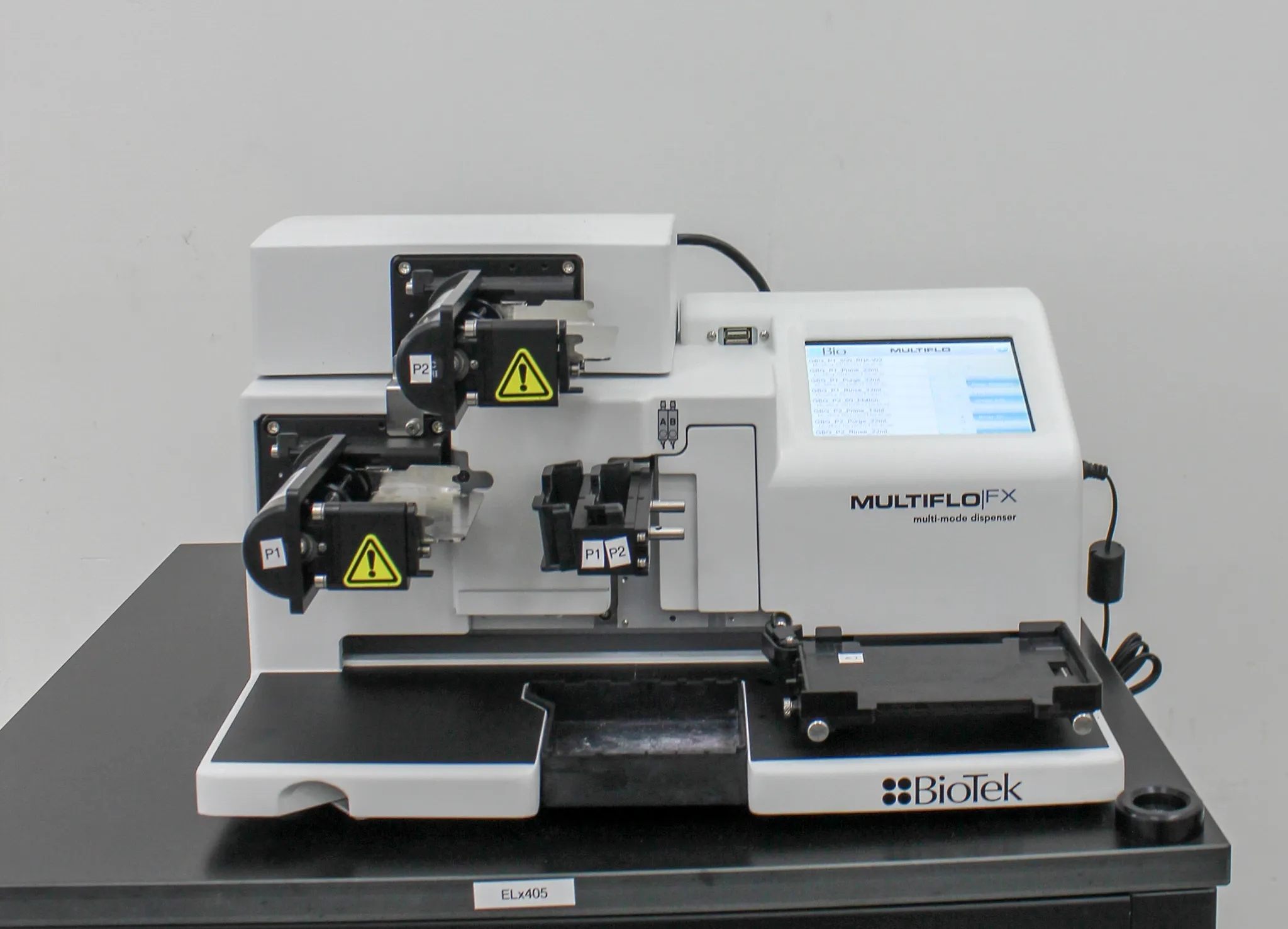 BioTek Inst. Multiflo FX Multi-Mode Dispenser MFXP1 0.5uL on Custom Cart with 30-Day Warranty