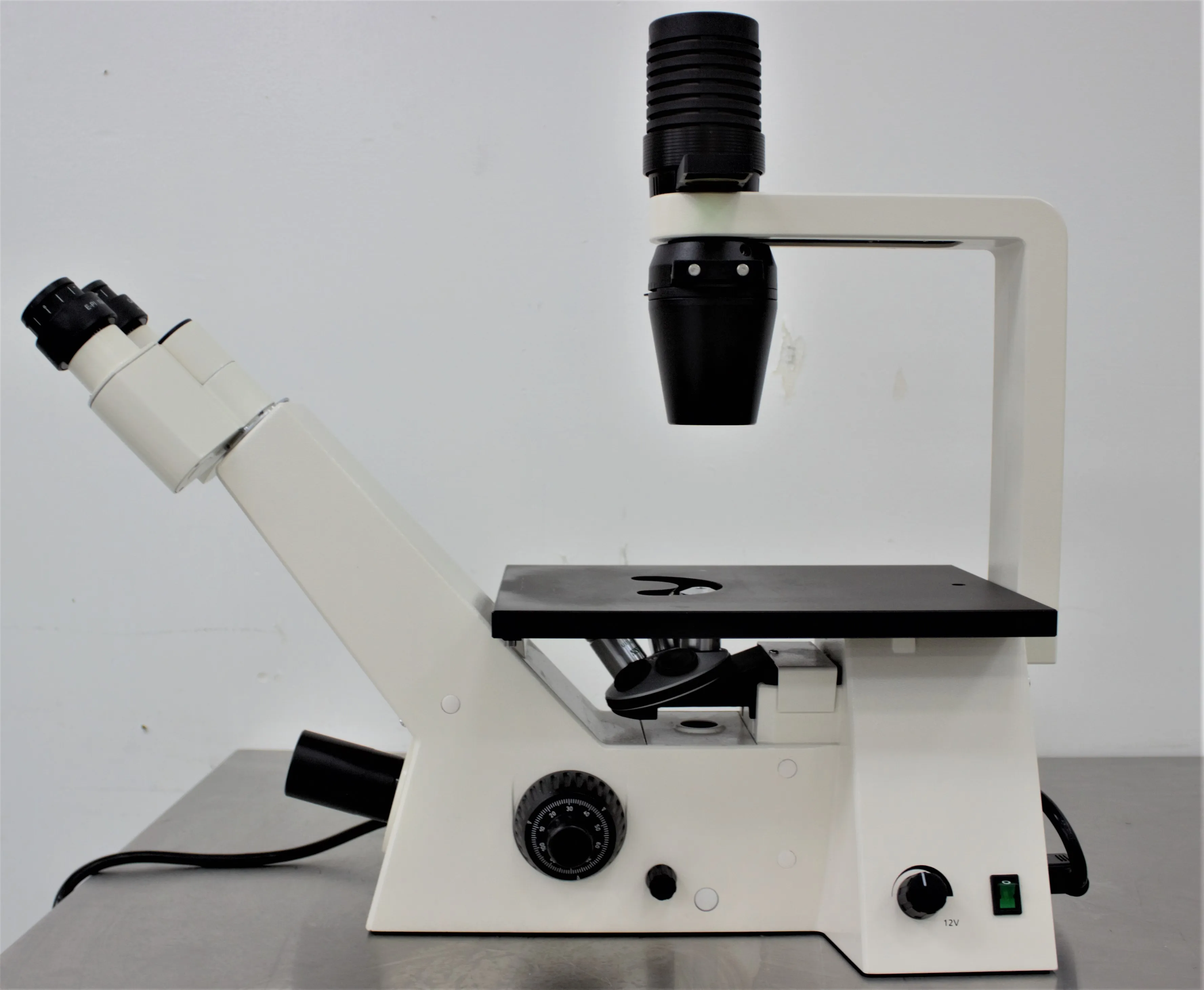 Zeiss Invertoscope 40 C Inverted Phase Contrast Microscope with Binocular Head