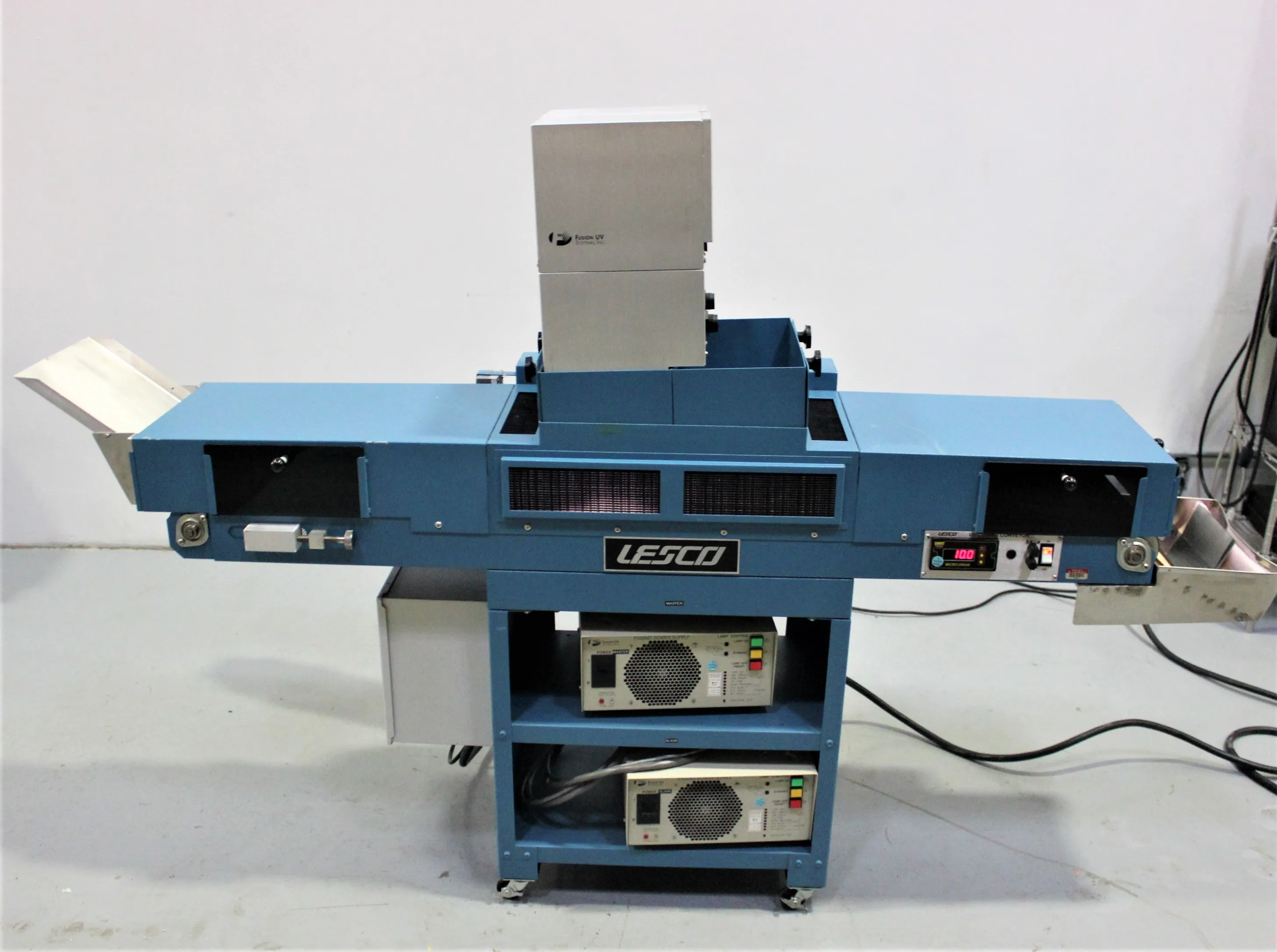 Lesco UV Conveyor C612D FCM1201 - Used Industrial Grade UV Curing System 10" Wide Belt