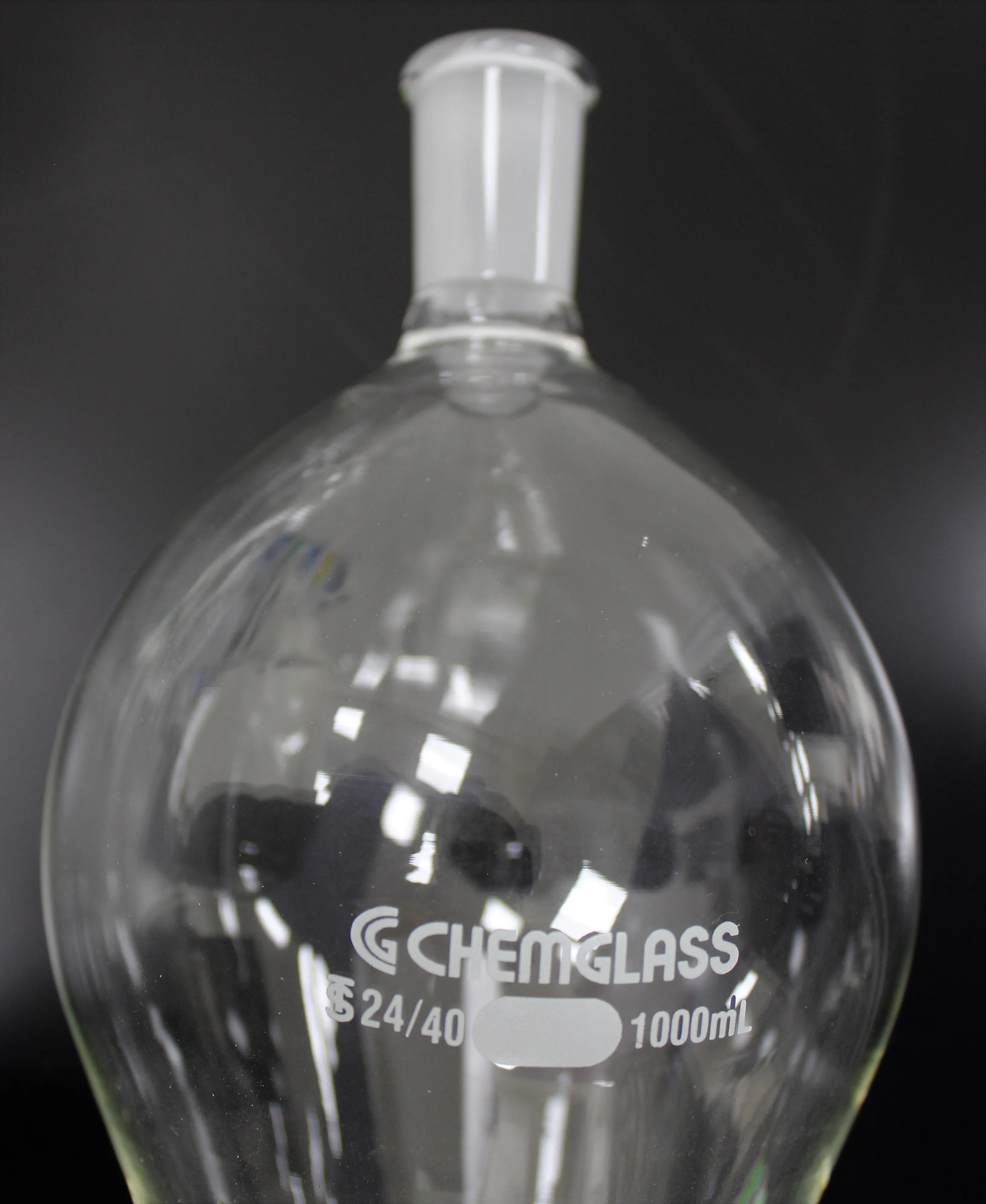 CHEMGLASS Teardrop Funnels Box of 11pcs: 125ml, 250ml, 500ml, 1000ml and 2000ml